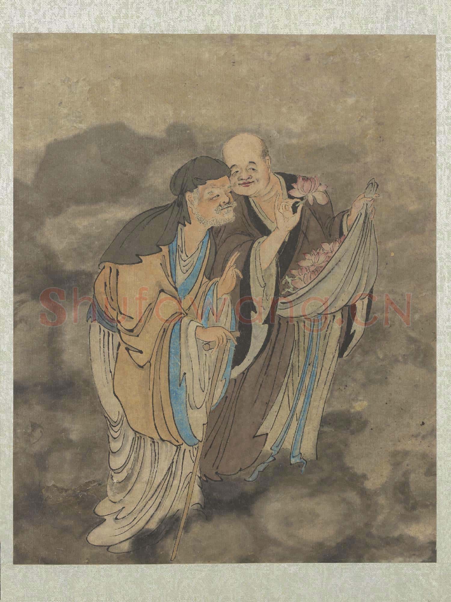 明鄭重十八應真像 冊 應真像(七)