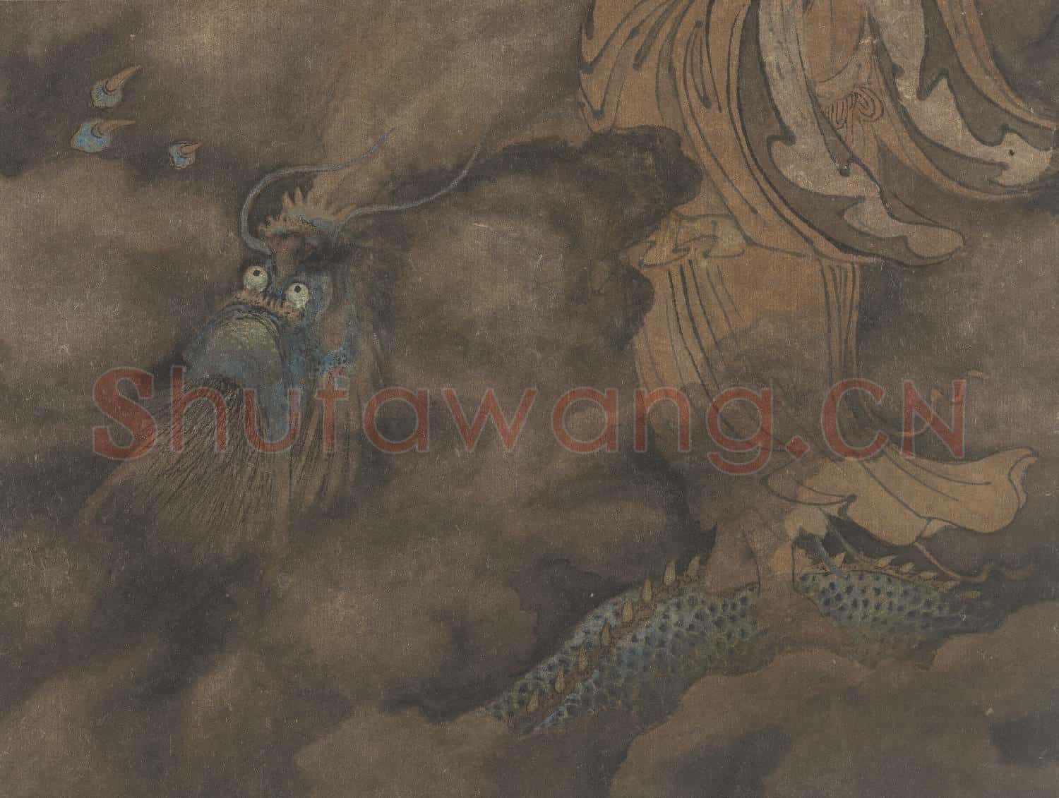 明鄭重十八應真像 冊 應真像(九）