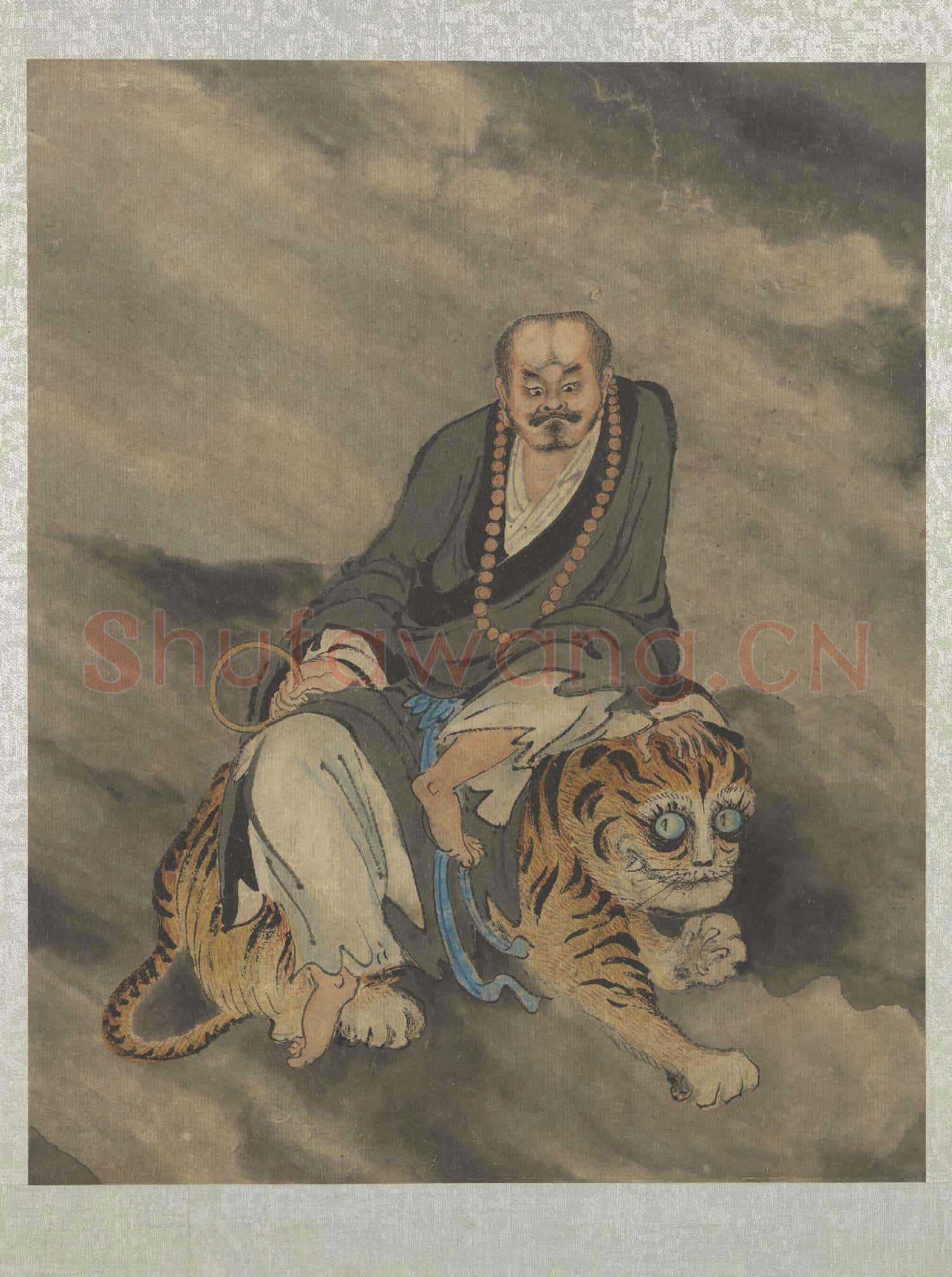 明鄭重十八應真像 冊 應真像(十)