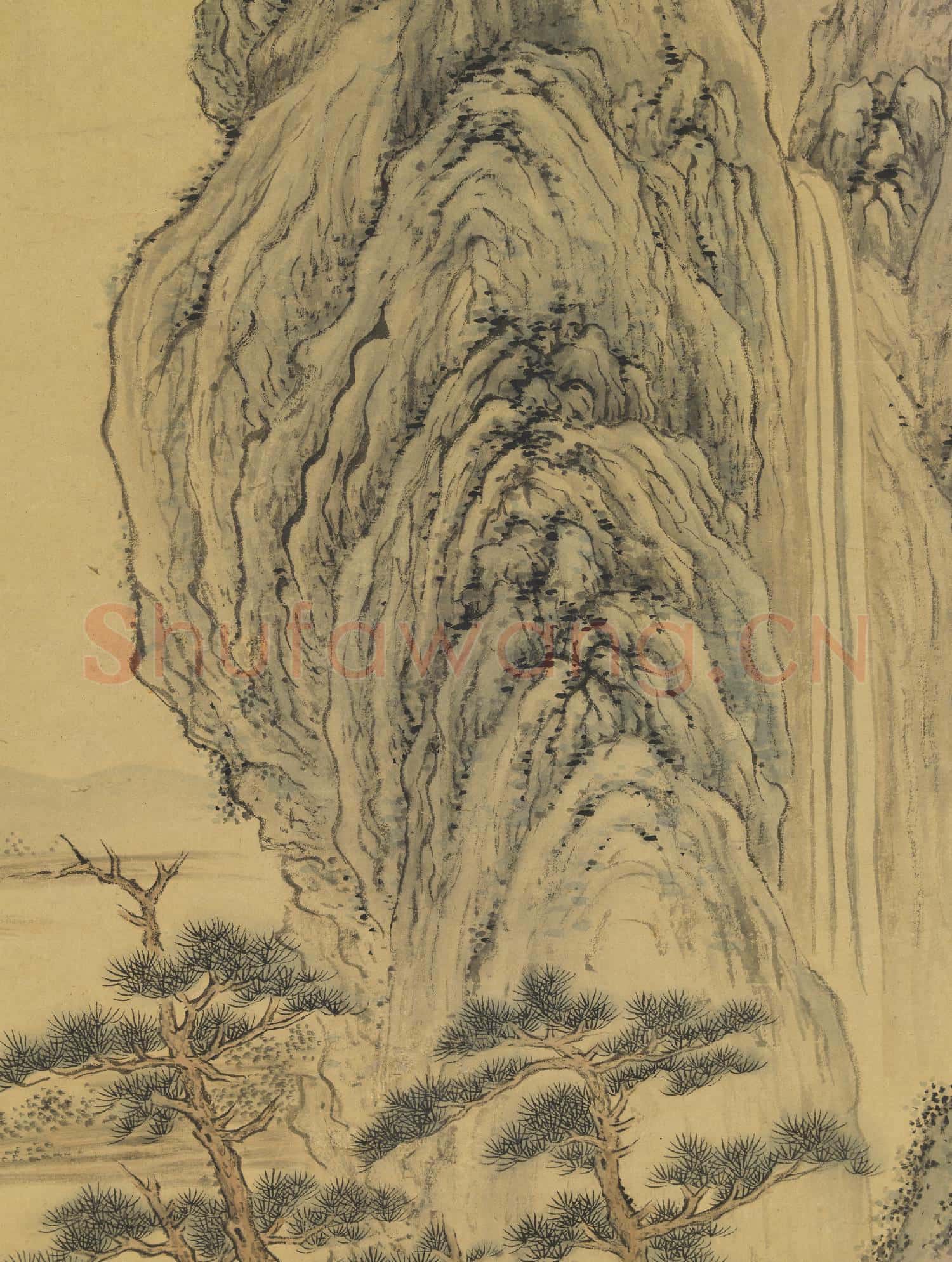 明陳祼洗硯圖 軸