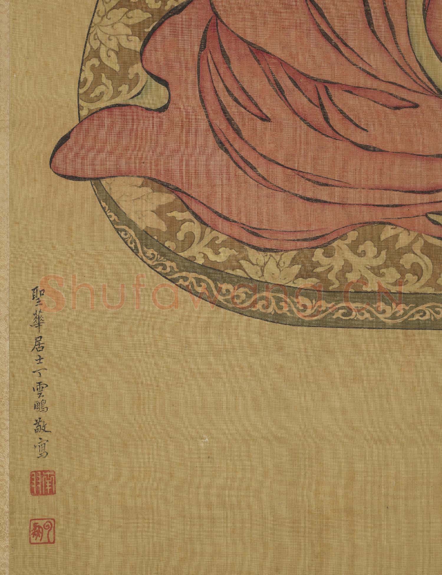 明丁雲鵬畫達摩 軸