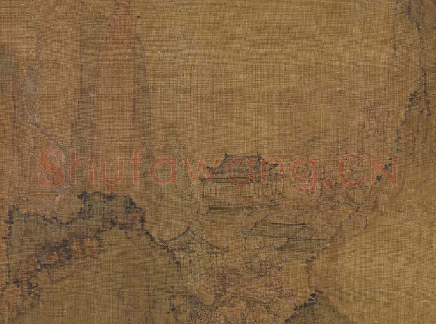 明劉度山水 軸
