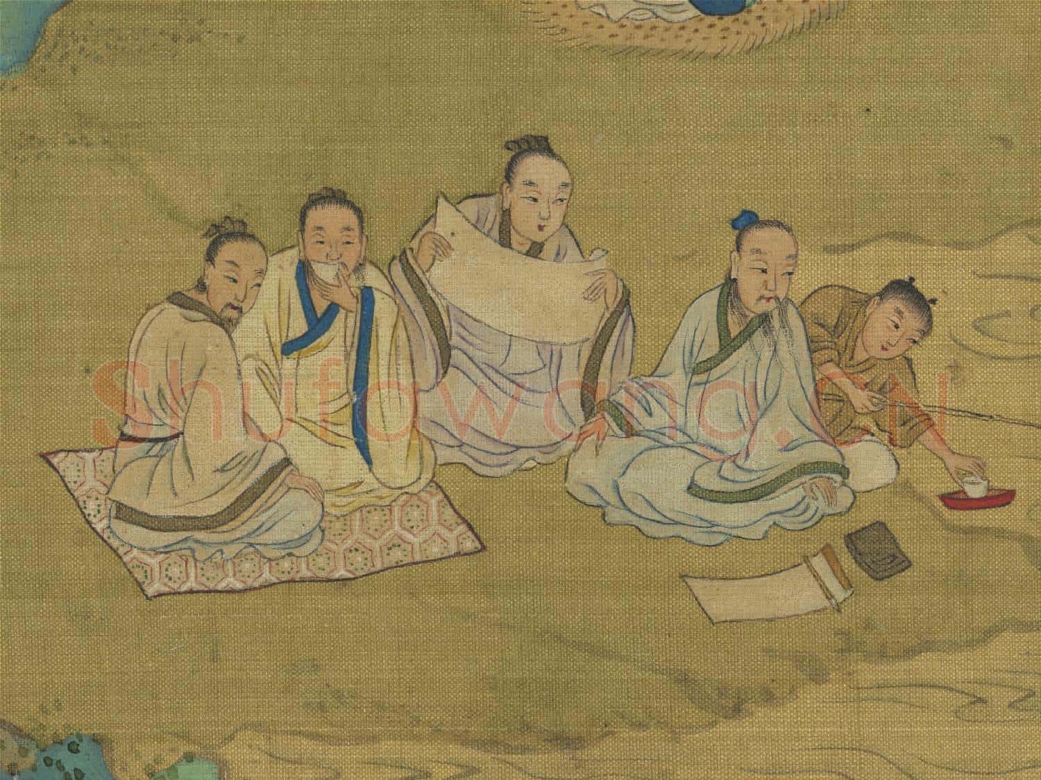明仇英修褉圖 卷