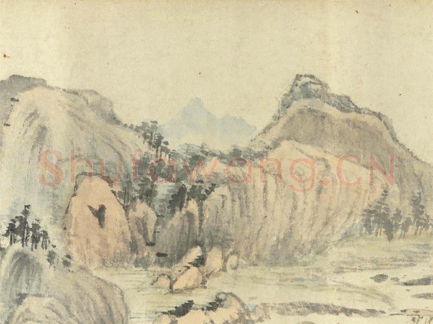 明董其昌山水 卷