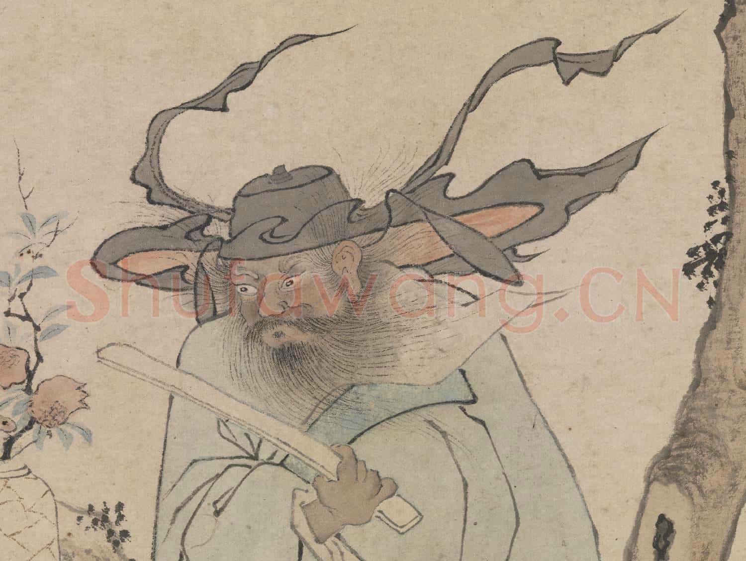 明錢穀午日鍾馗 軸