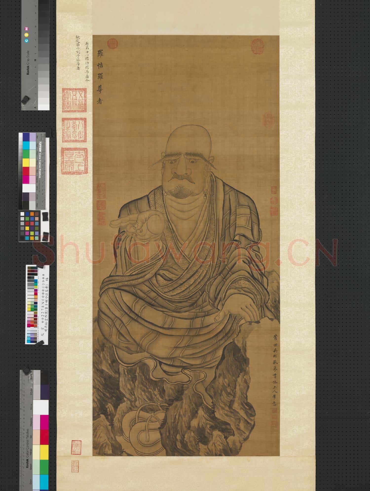 明吳彬畫羅漢(第十喇乎拉尊者)軸