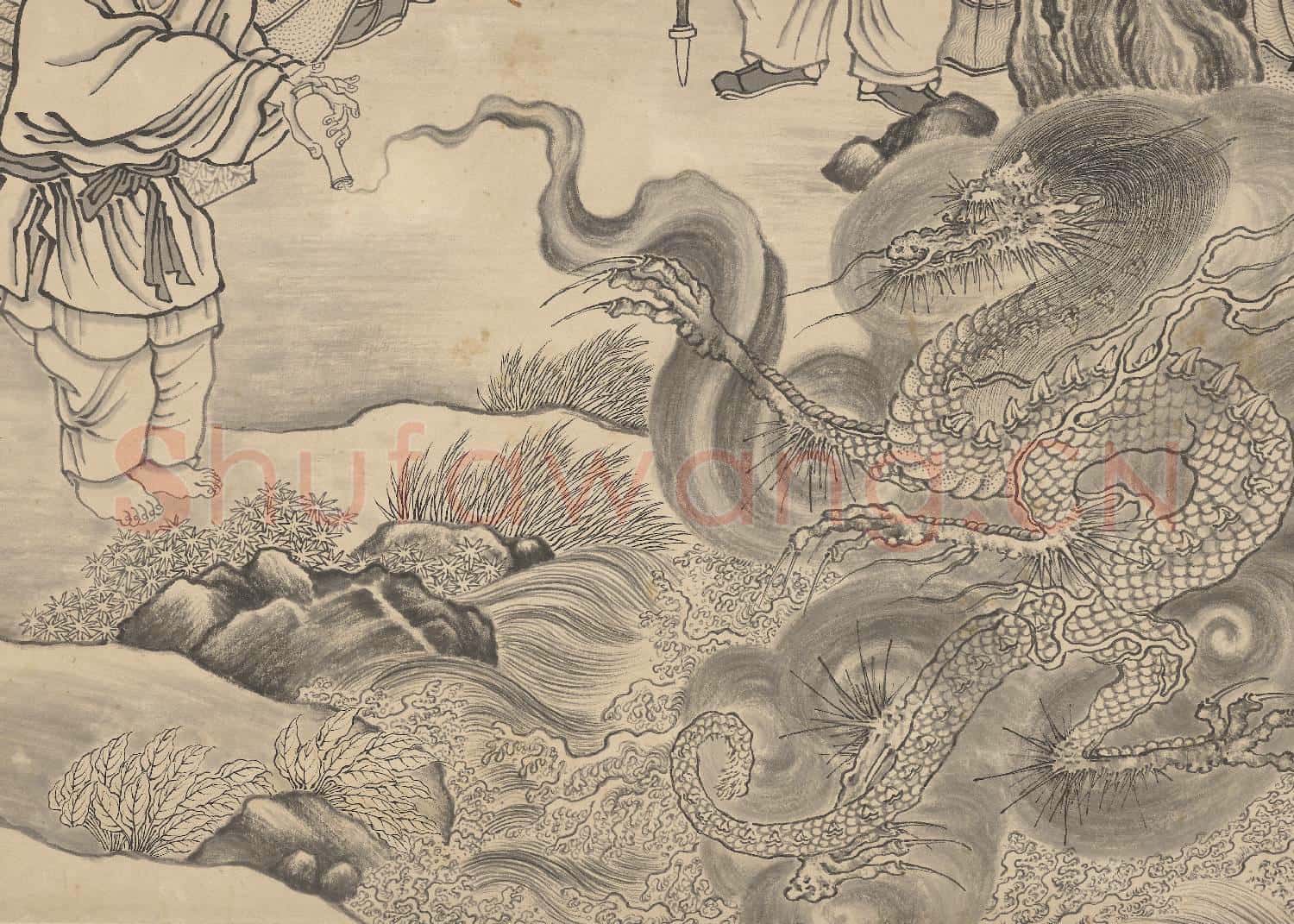 明丁雲鵬畫應真像 軸