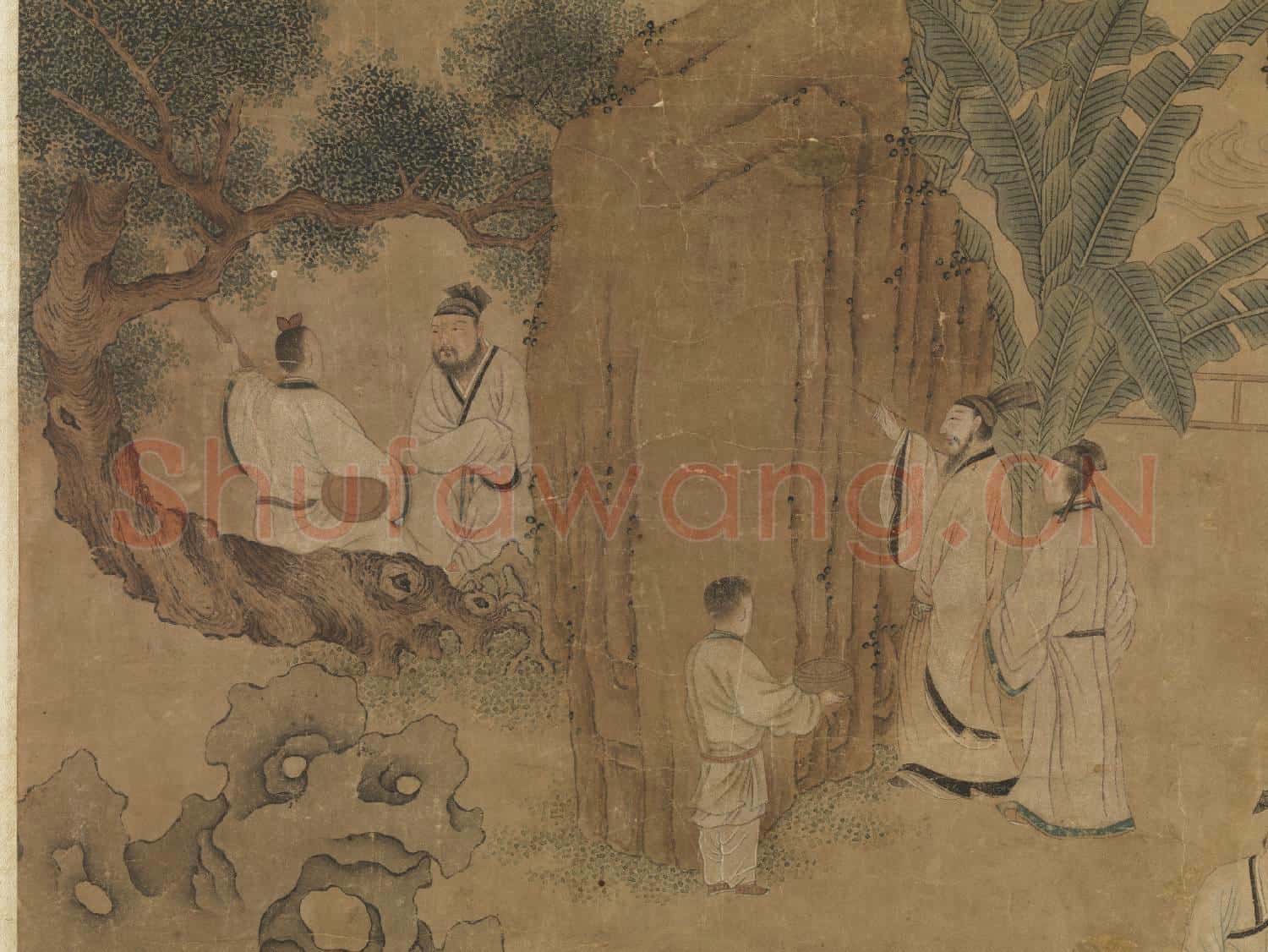 明程仲堅西園雅集圖 軸