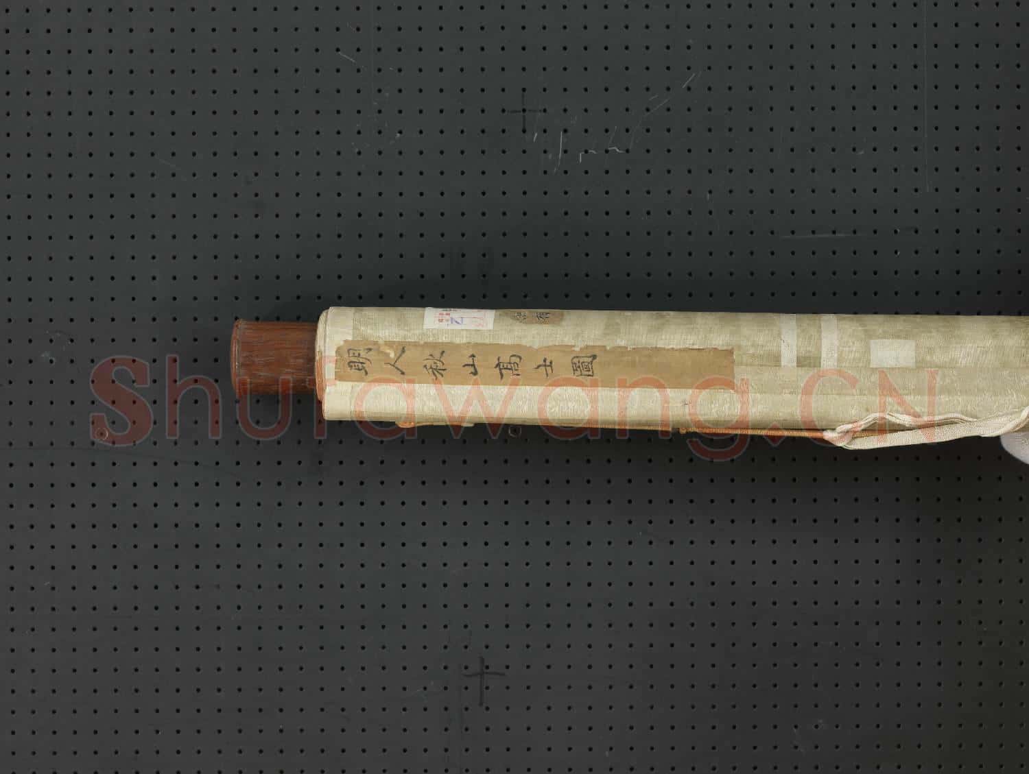 明人秋山高士 軸