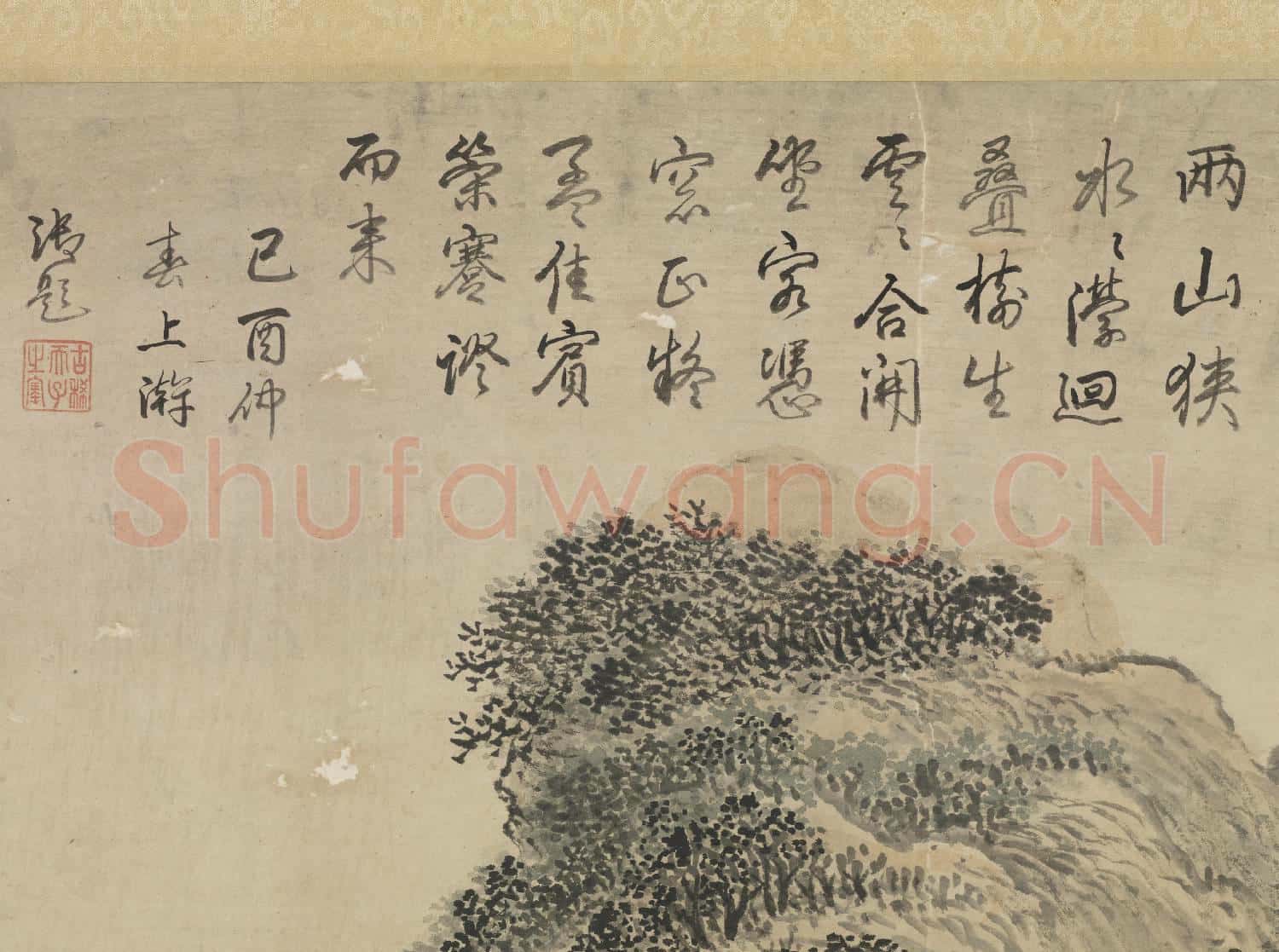 清王翬畫孟浩然詩意 軸