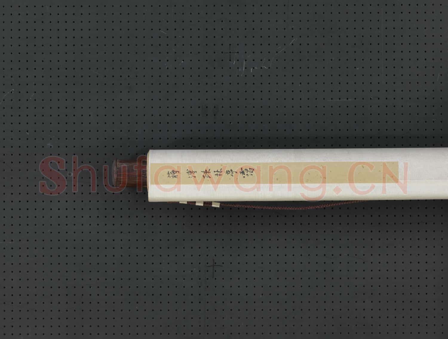 清蔣溥畫踈林亭靄 軸