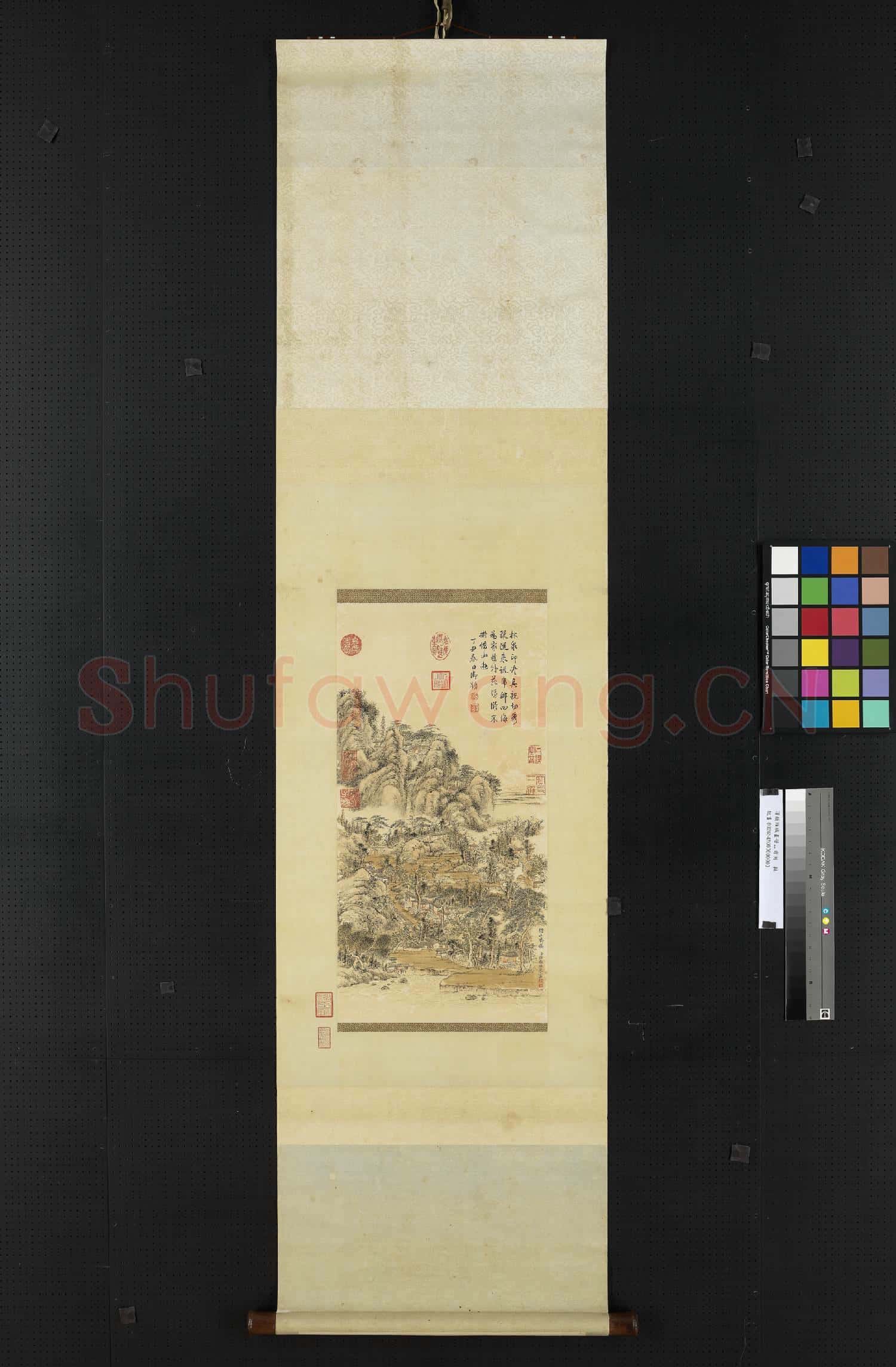 清錢維城畫借山齋圖 軸