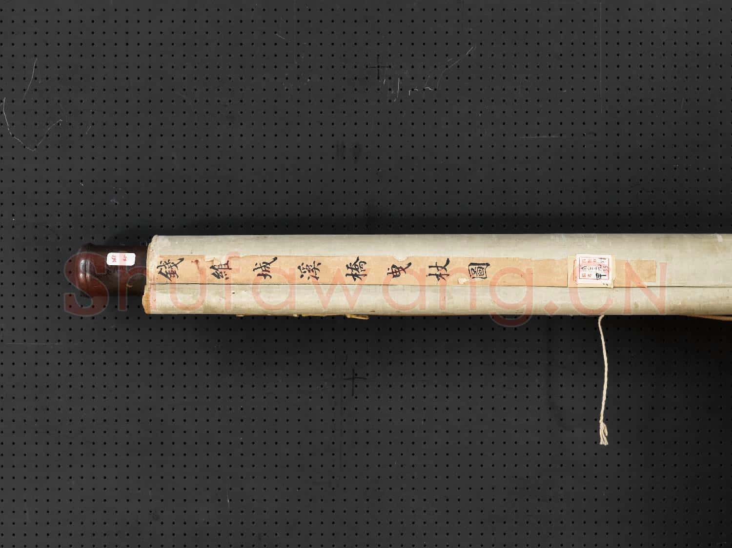 清錢維城畫溪橋曳杖 軸