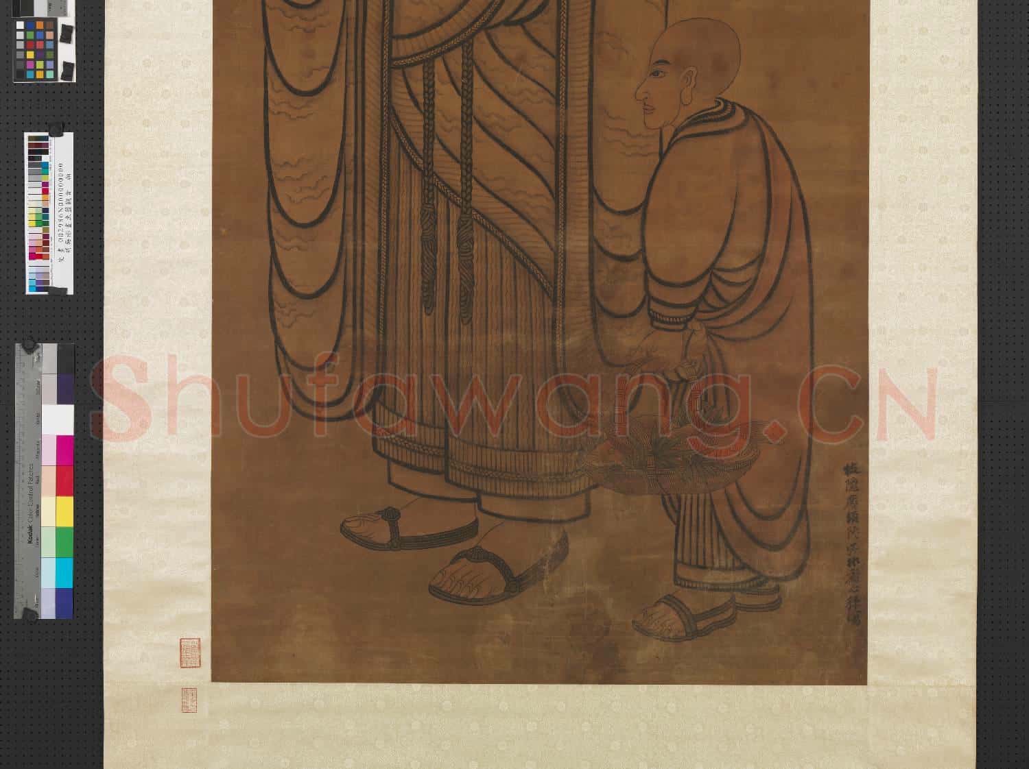 明吳彬畫魚籃觀音 軸