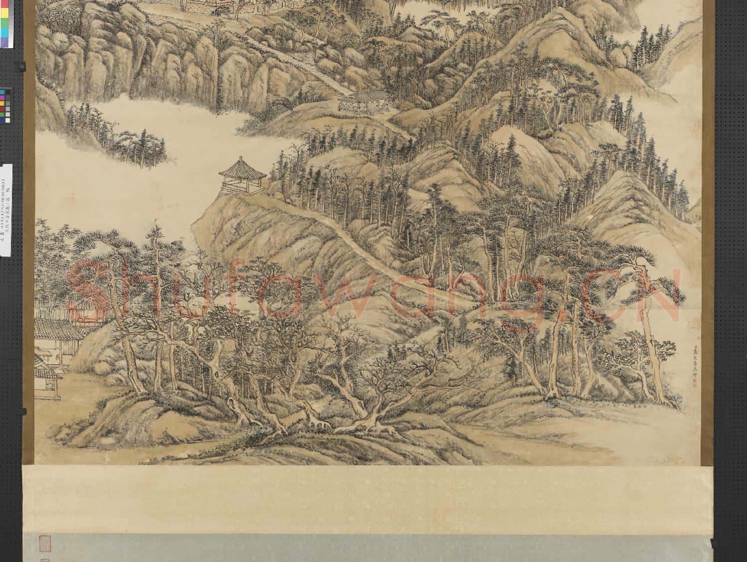 清張宗蒼靈巖山圖 軸