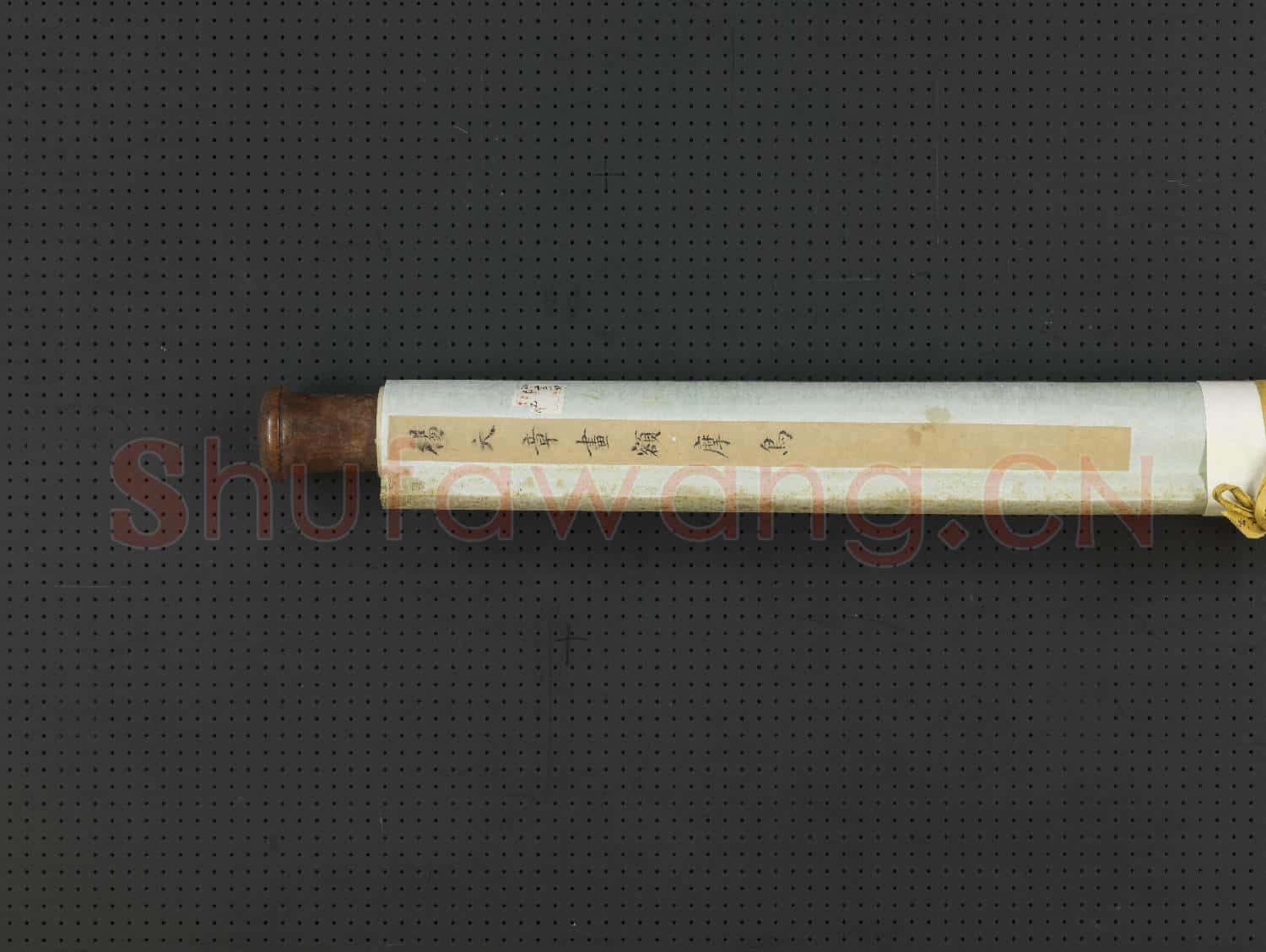 清楊大章畫額摩鳥 軸