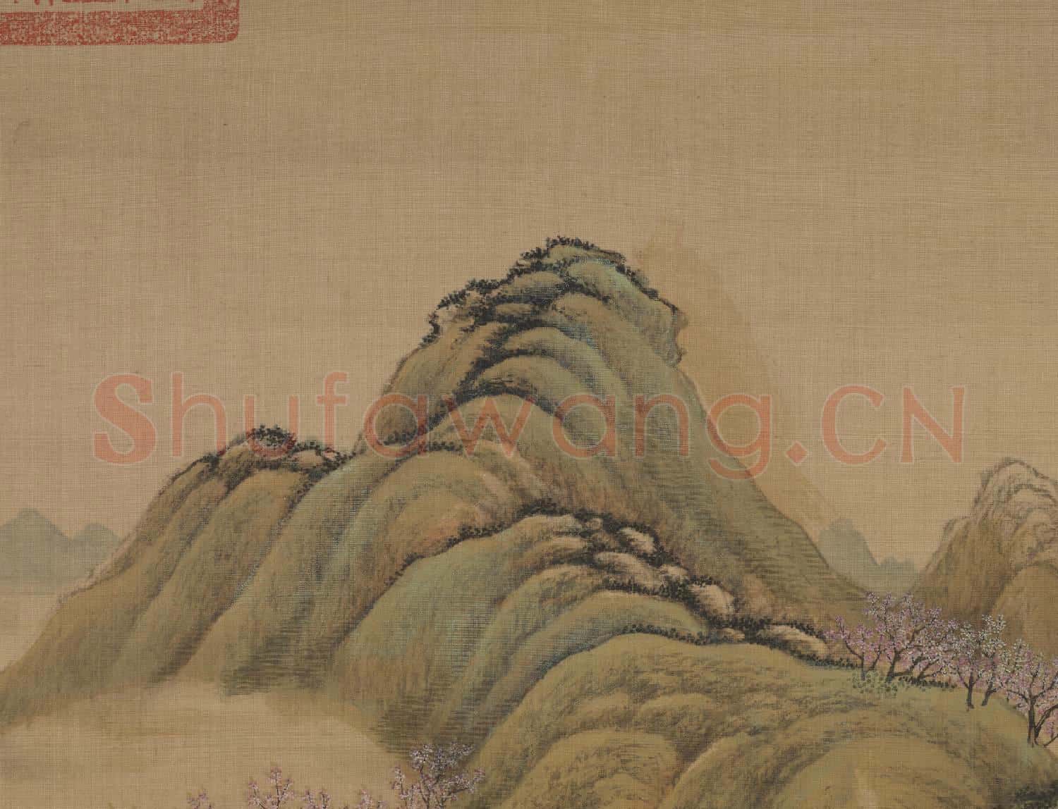 清畫院畫十二月月令圖二月 軸