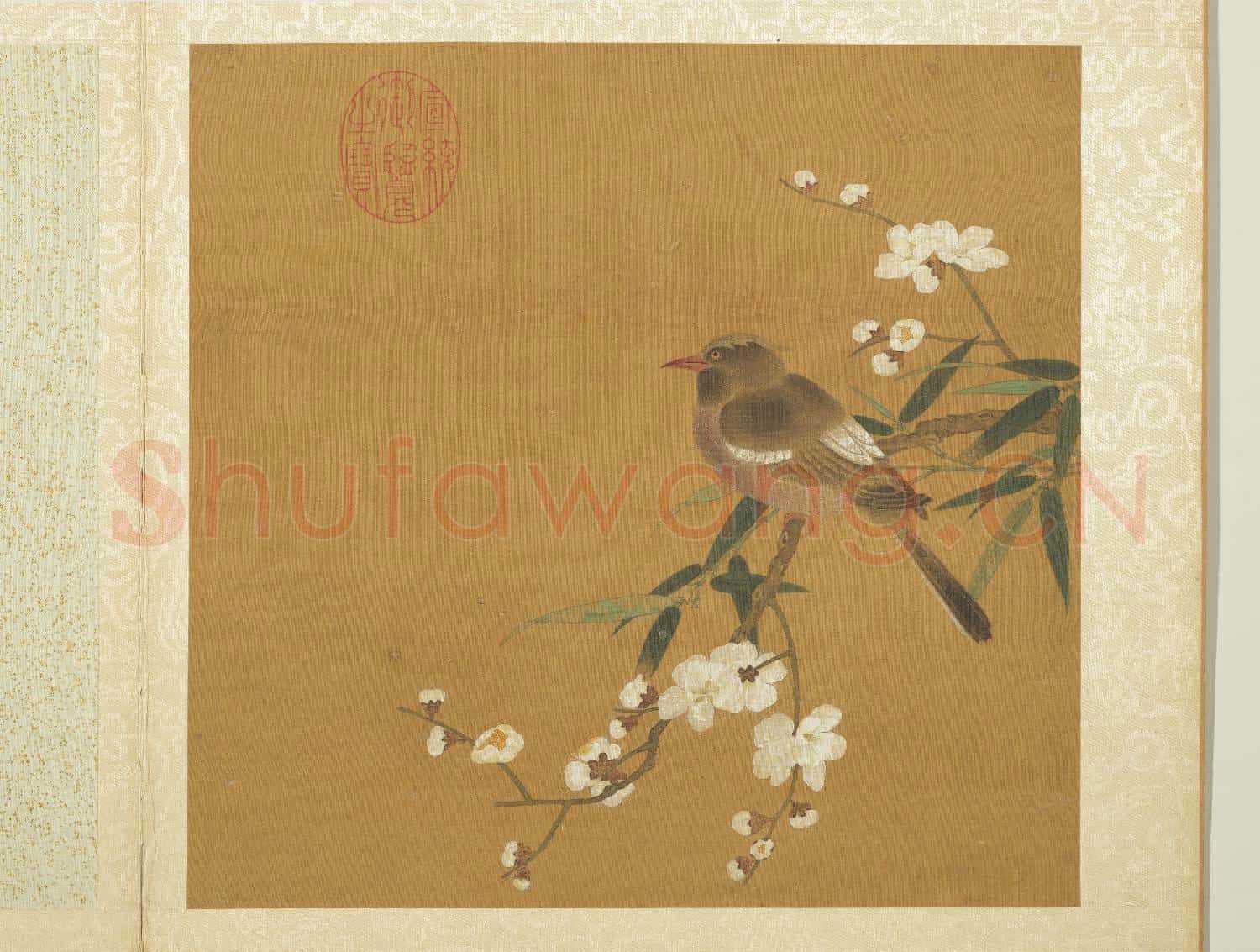 五代後蜀黃筌長春花鳥 冊 梅竹翎毛