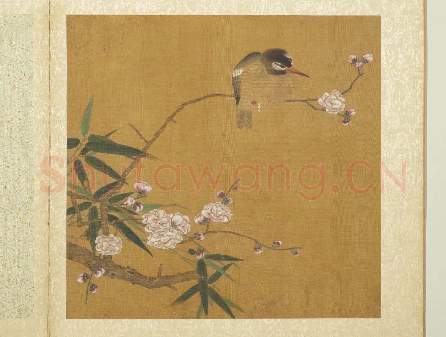 五代後蜀黃筌長春花鳥 冊 碧桃翠鳥