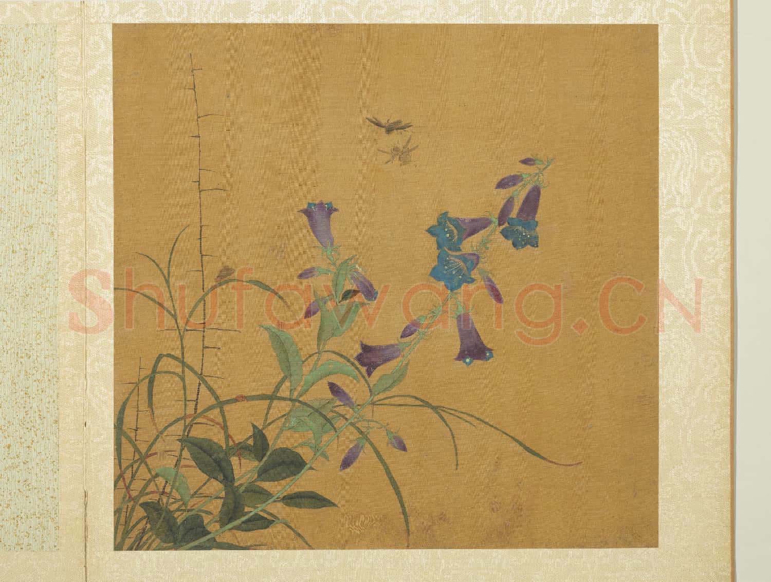 五代後蜀黃筌長春花鳥 冊 瓢蟲蜜蜂