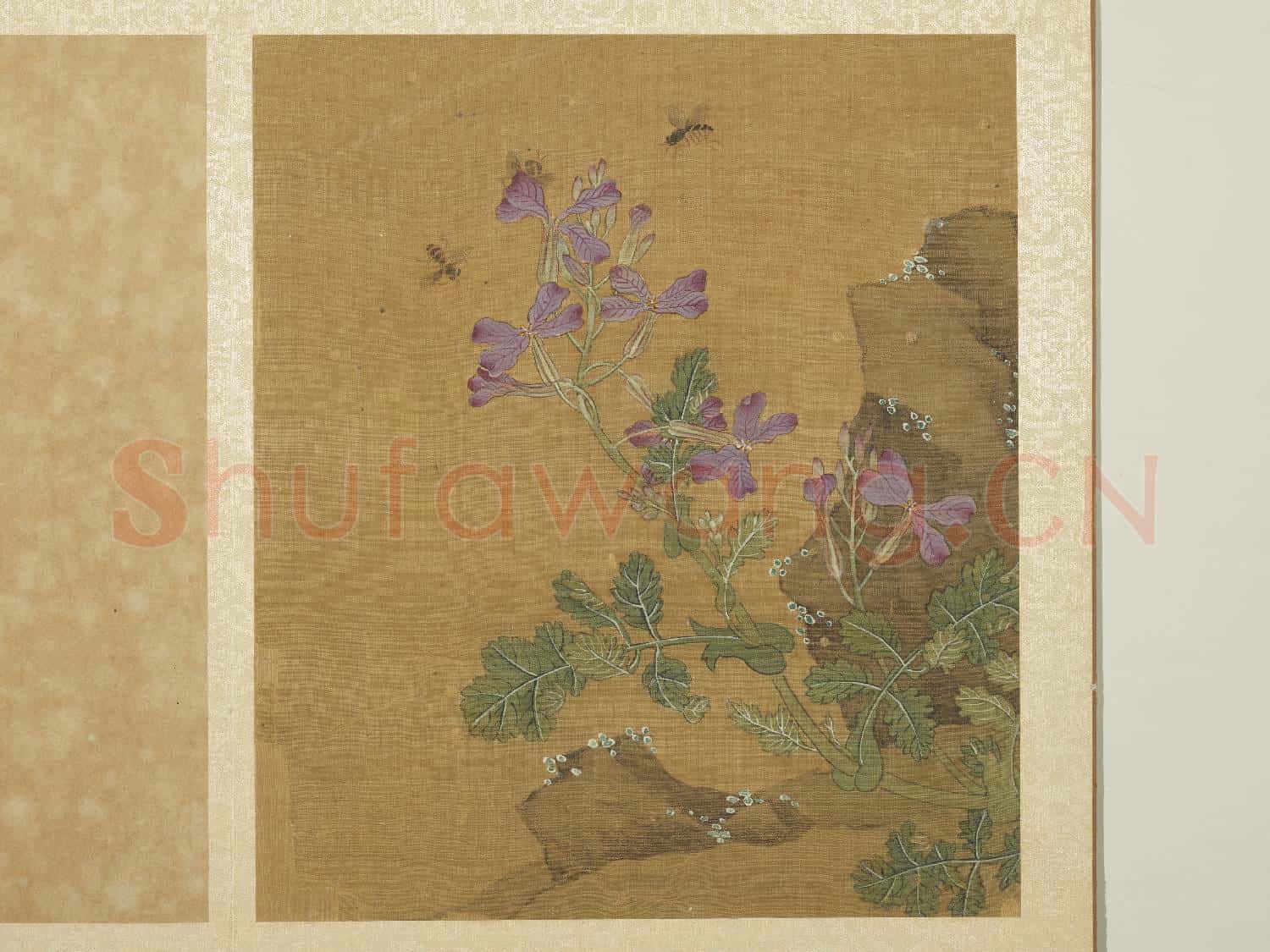宋錢選寫生圖 冊 花草蜜蜂