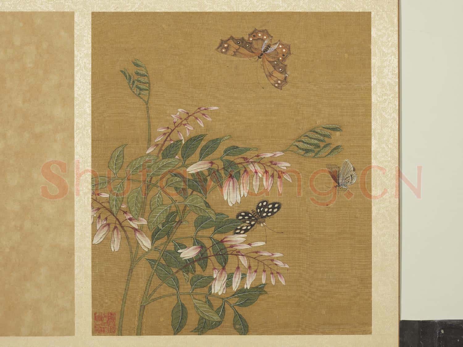 宋錢選寫生圖 冊 花草蝶蛾