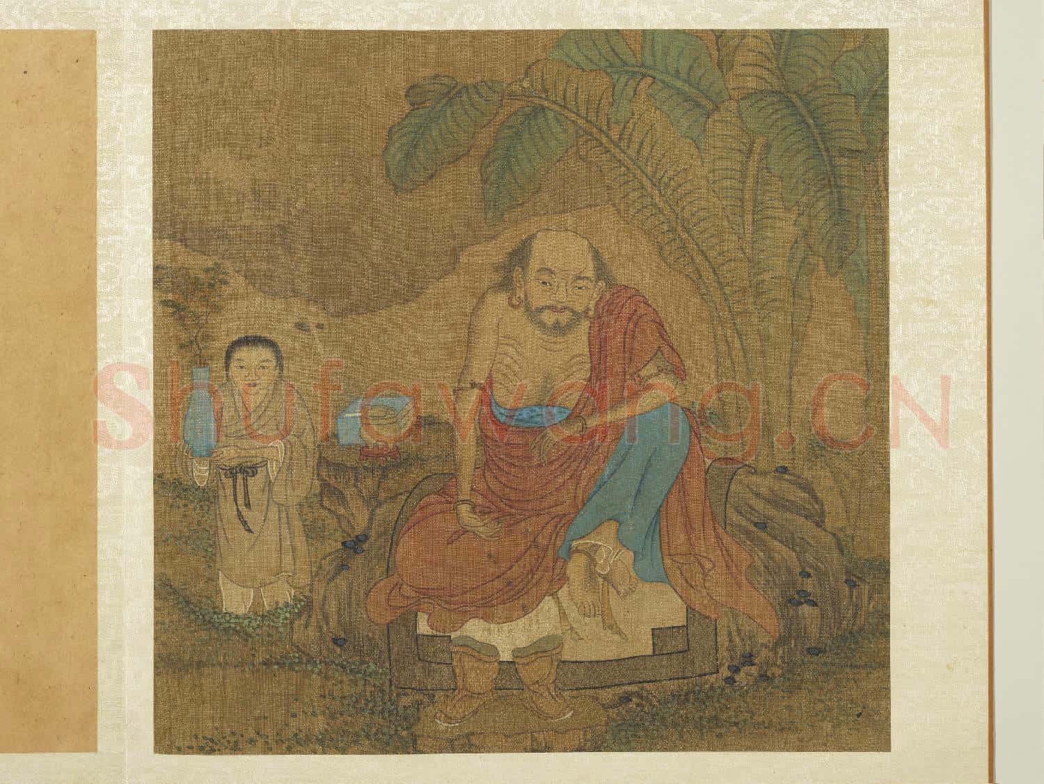 宋人十六應真像 冊 應真像(九)