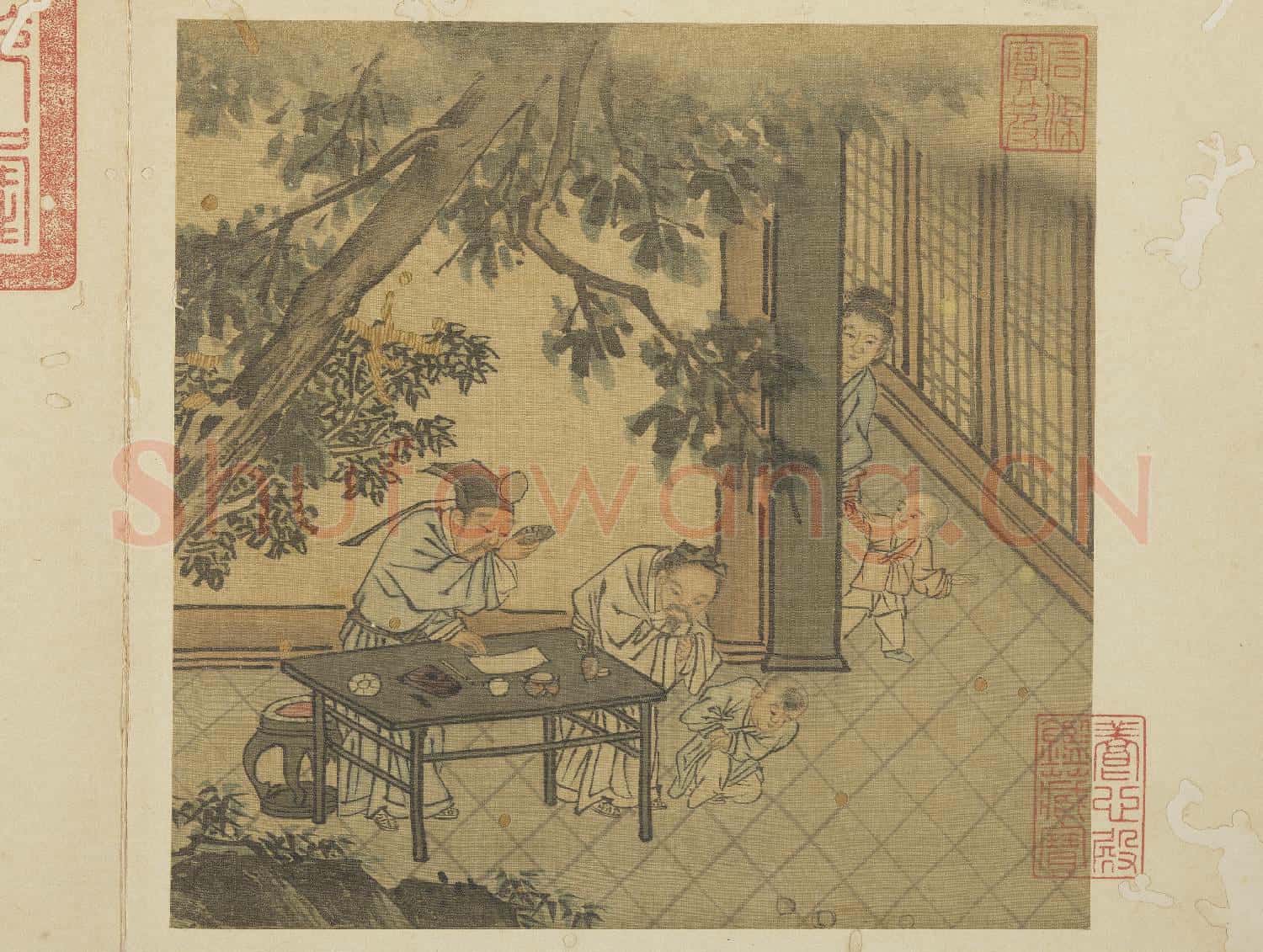 明戴進太平樂事 冊 嬰戲