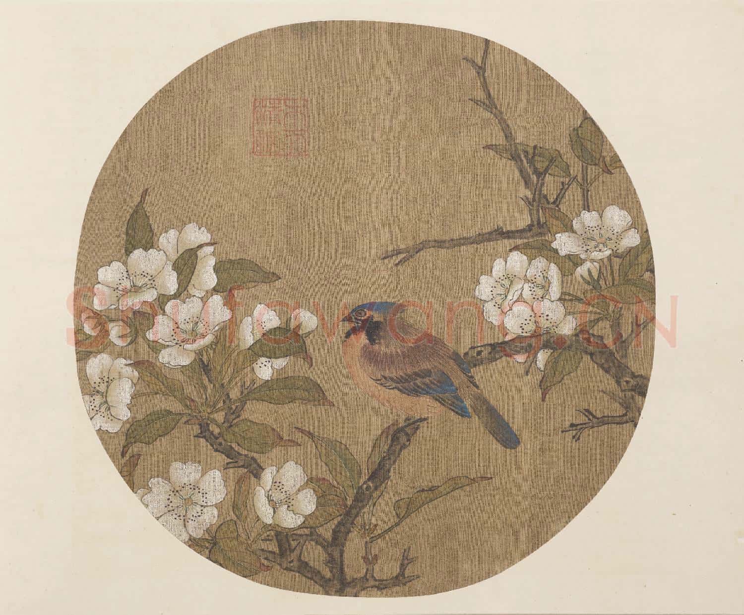 明宣德寶繪 冊 梨花小鳥