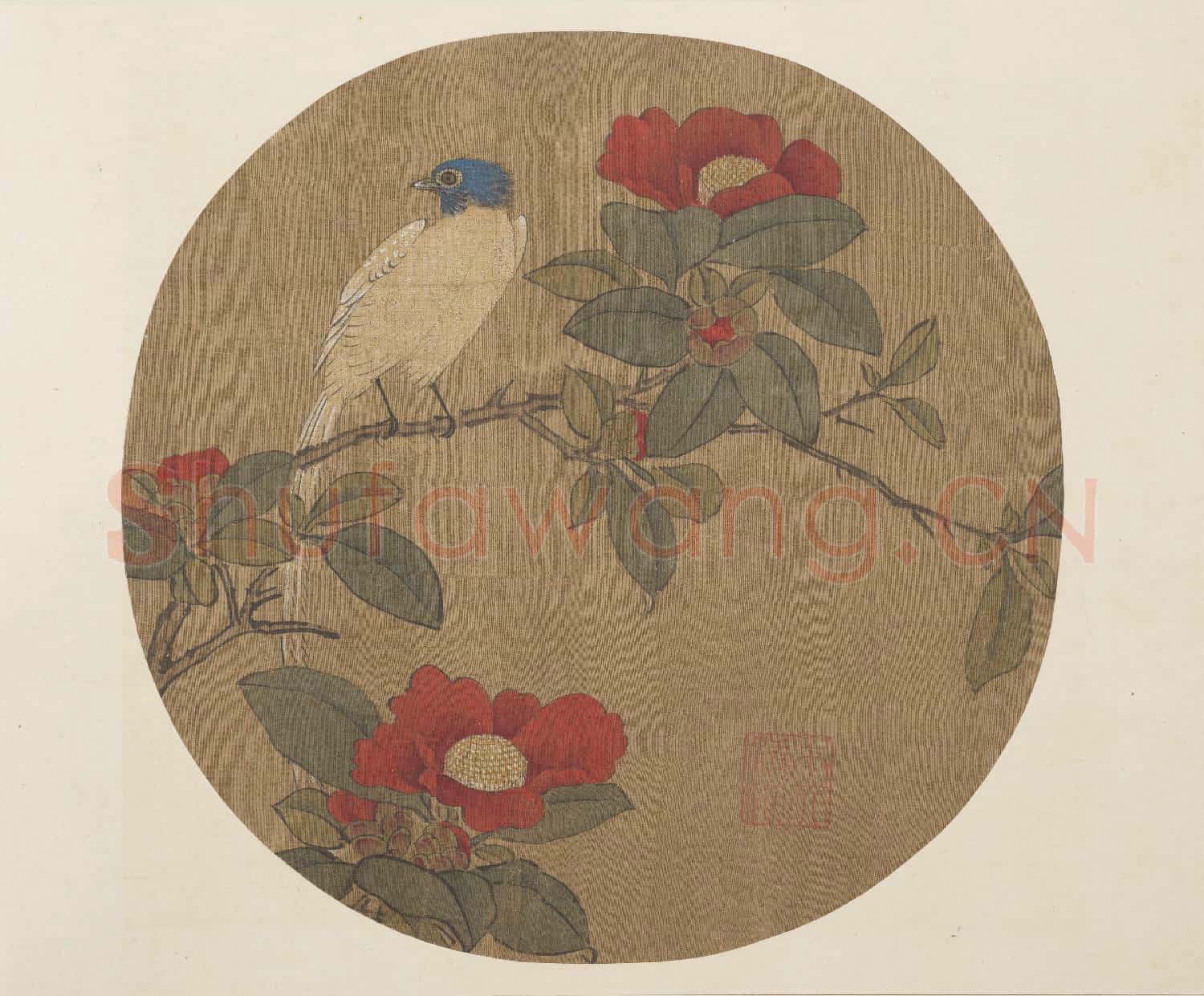 明宣德寶繪 冊 壽帶茶花