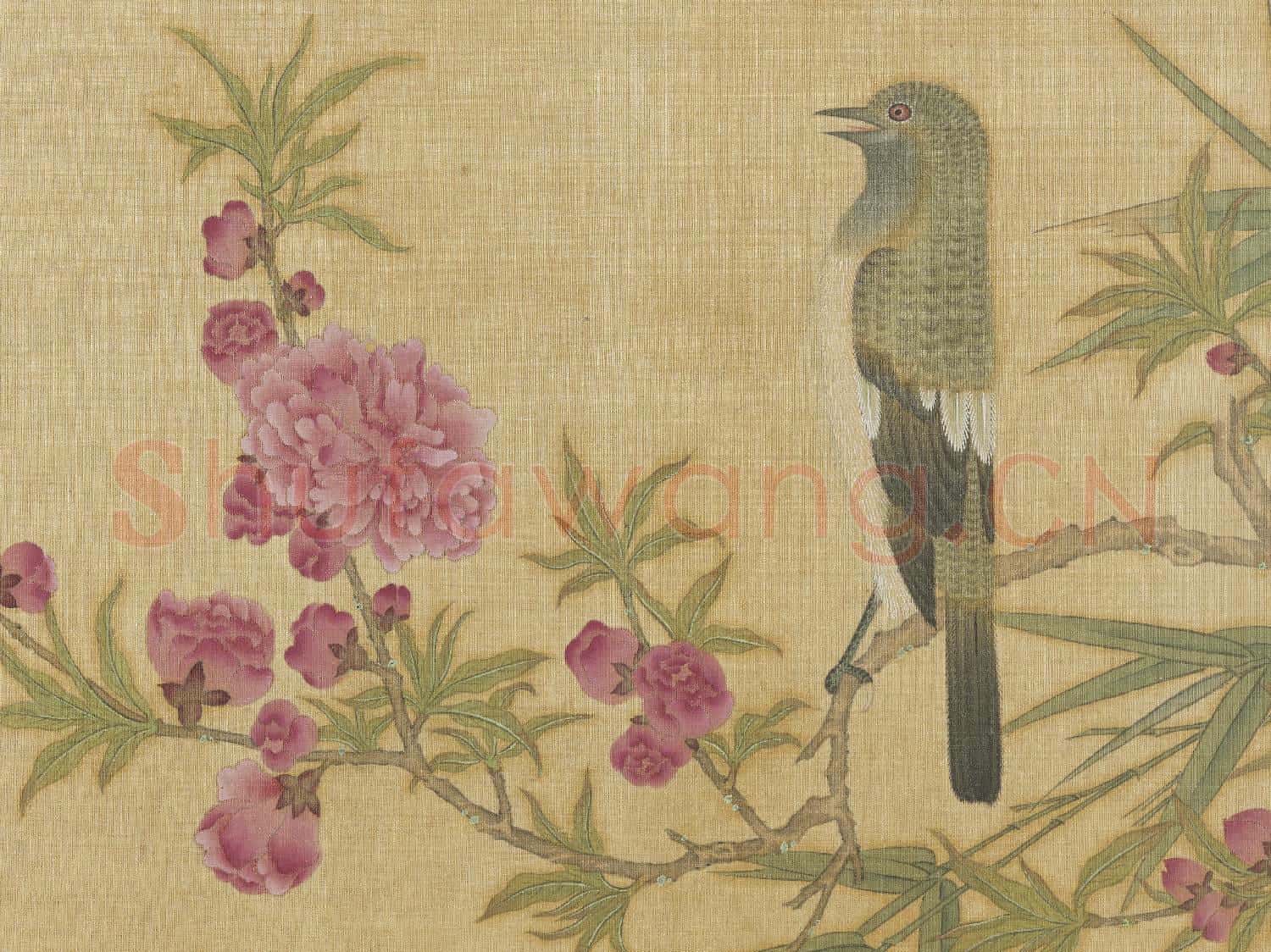 明仇英花鳥 冊 夾竹桃