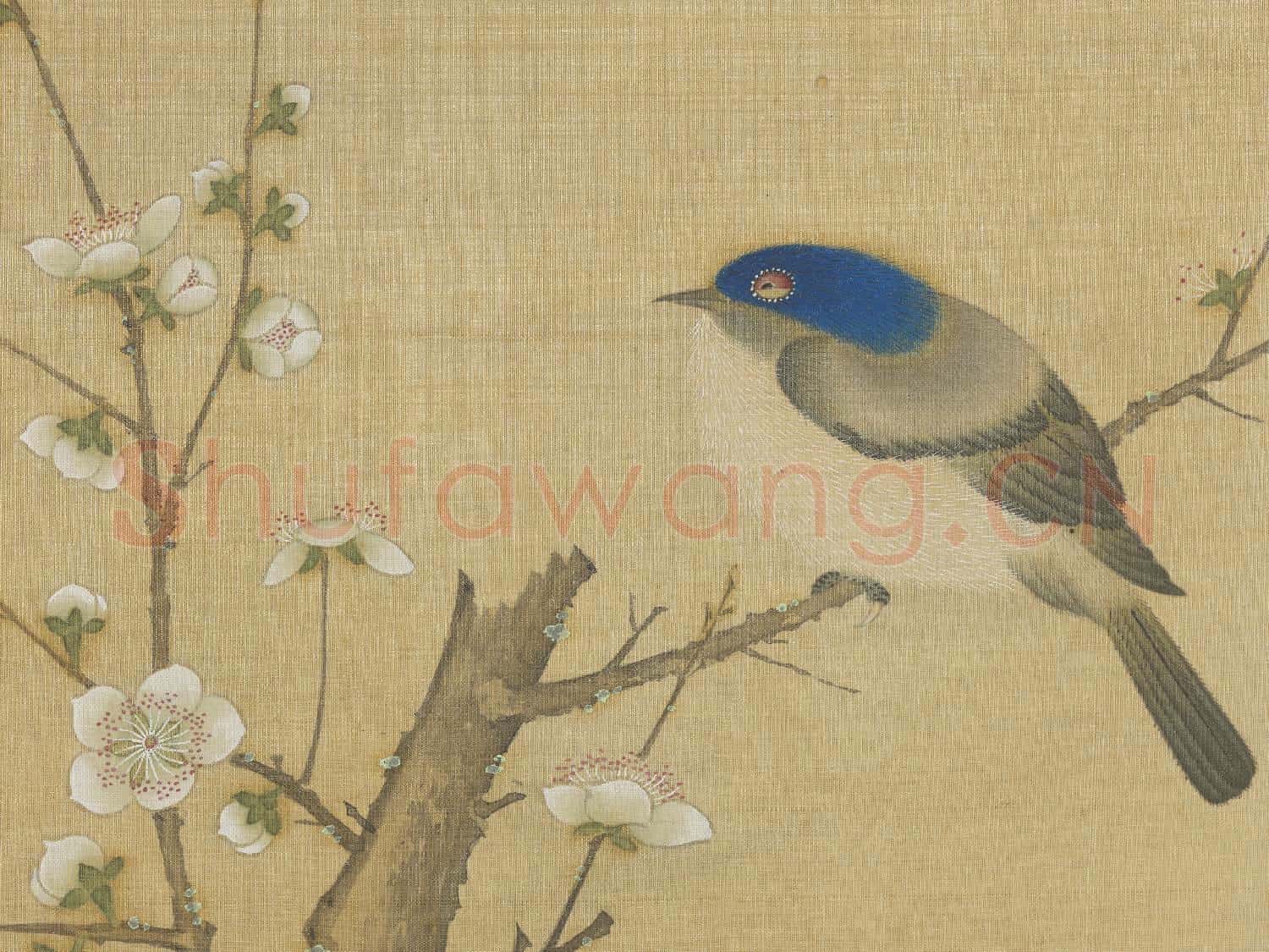 明仇英花鳥 冊 梅雀