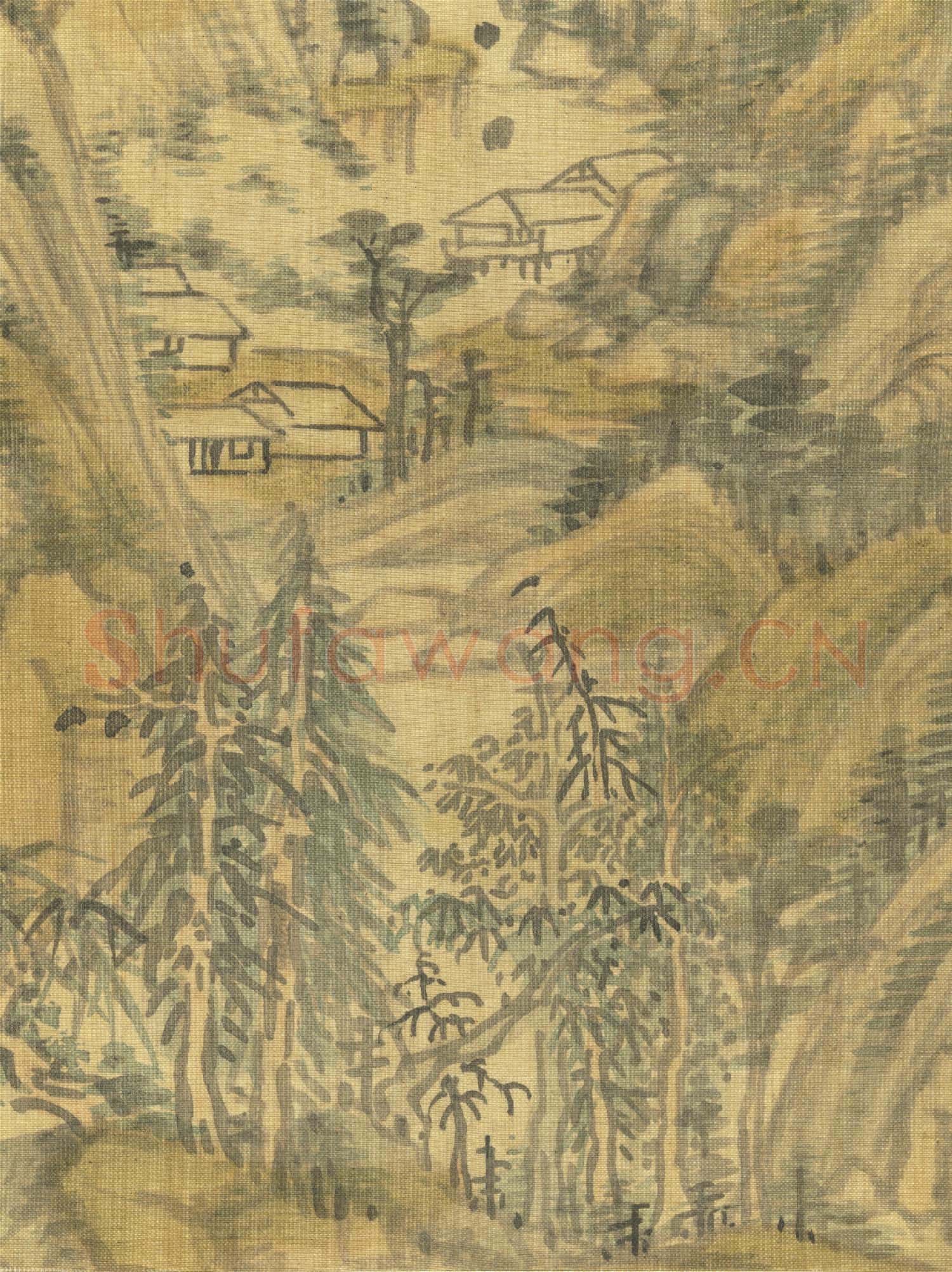 明董其昌紀遊畫冊 冊 重巒疊翠