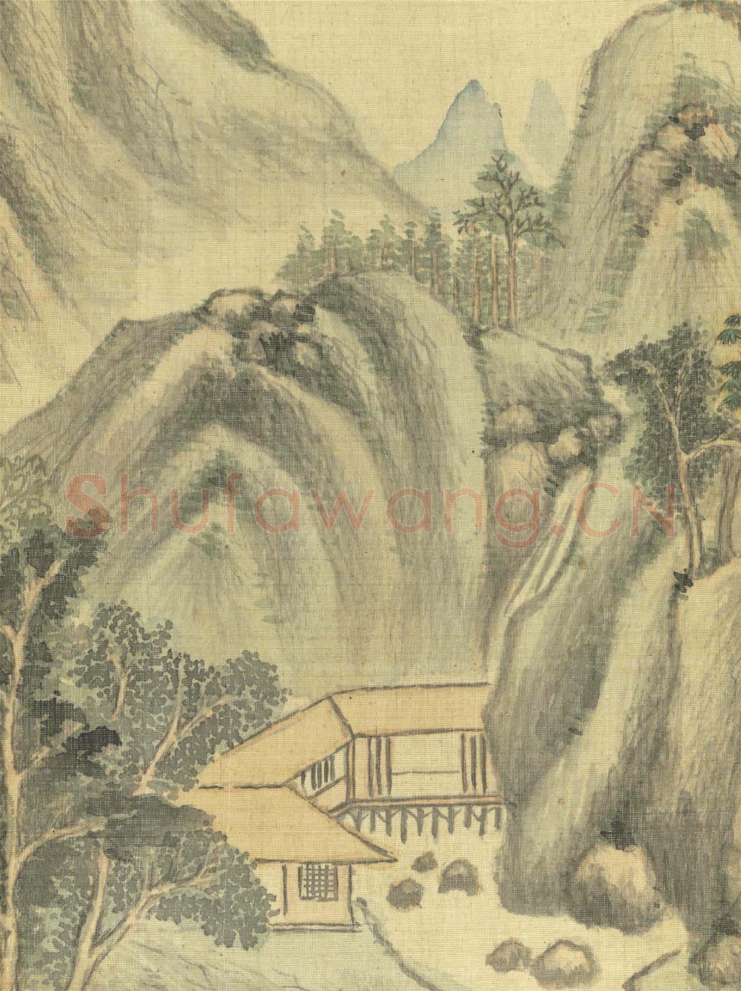明董其昌書畫冊 冊 溪橋結廬