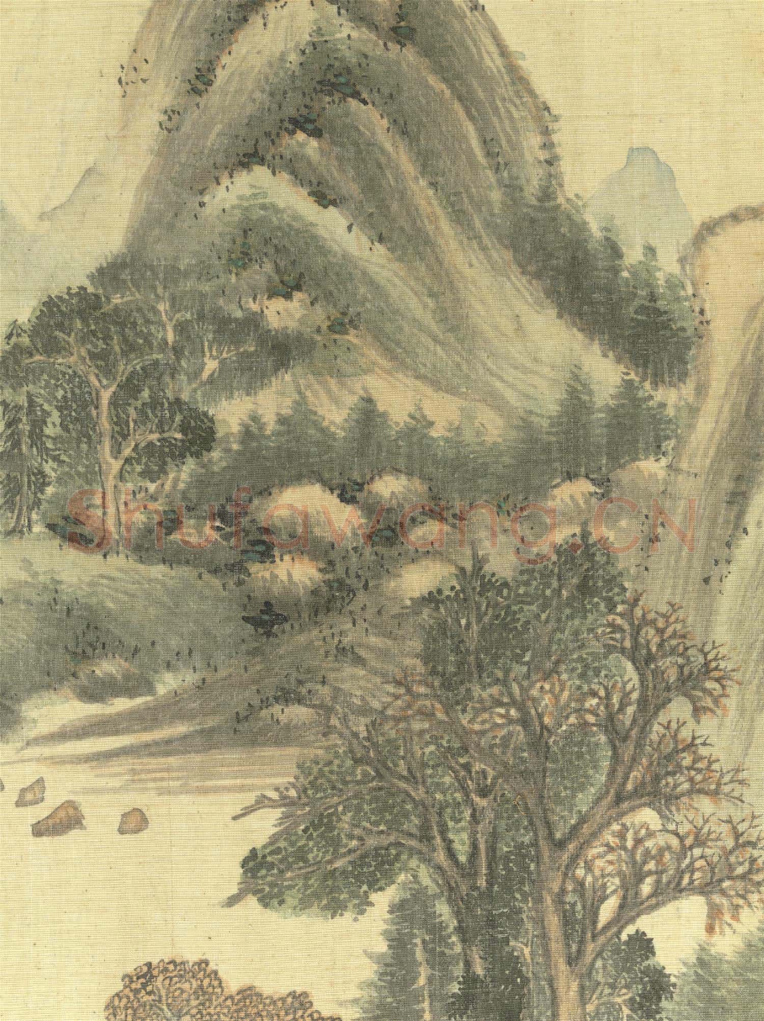 明董其昌書畫冊 冊 遠山秋晚