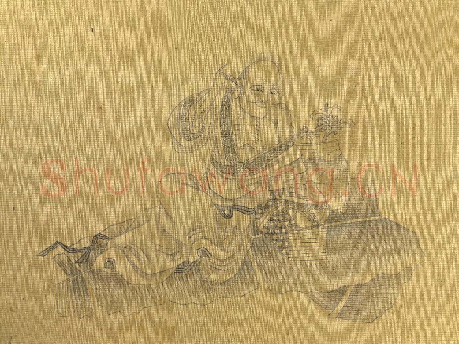 明人羅漢像附董其昌書 冊 羅漢(二）