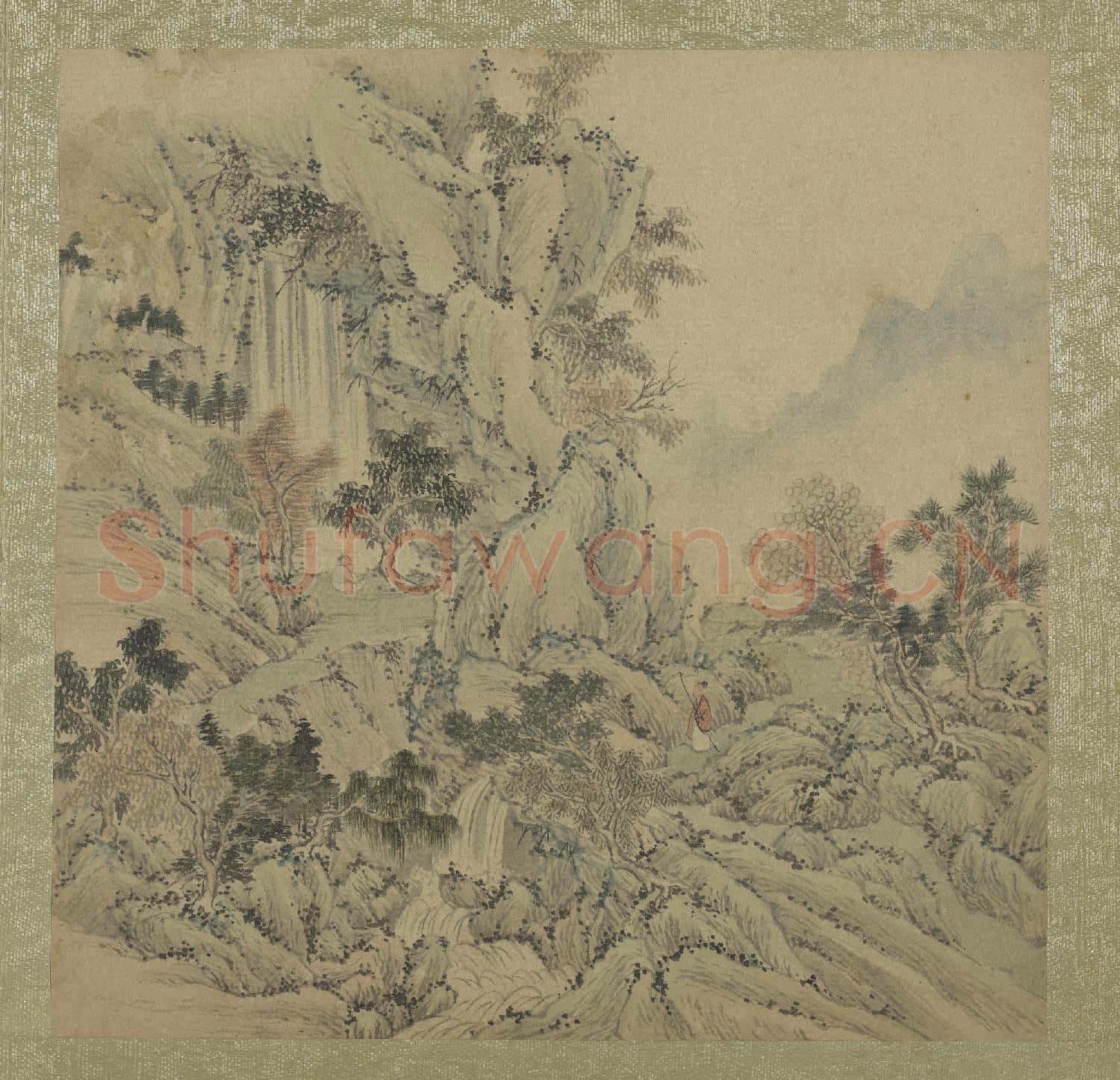 清王翬擬古山水畫冊 冊 行坐秋景