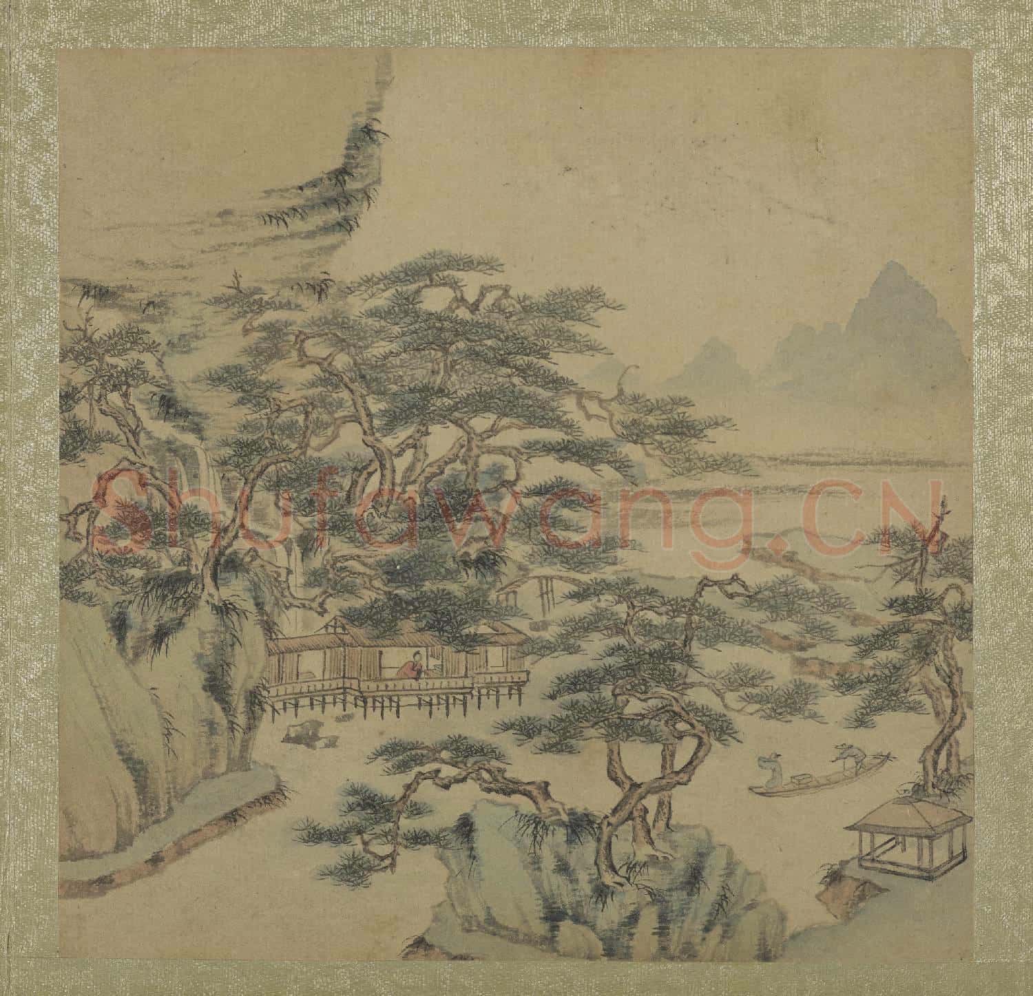 清王翬擬古山水畫冊 冊 松溪遙矚