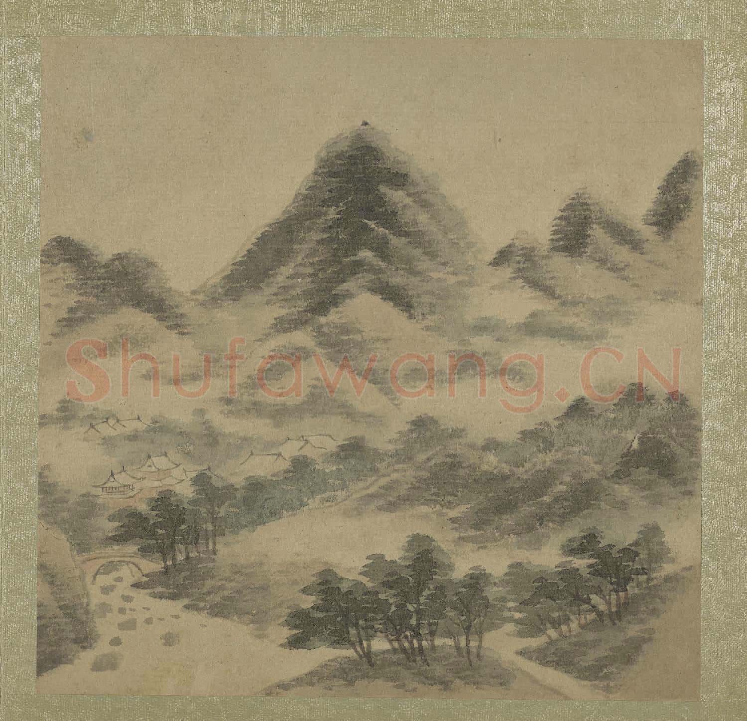 清王翬擬古山水畫冊 冊 浮嵐暖翠