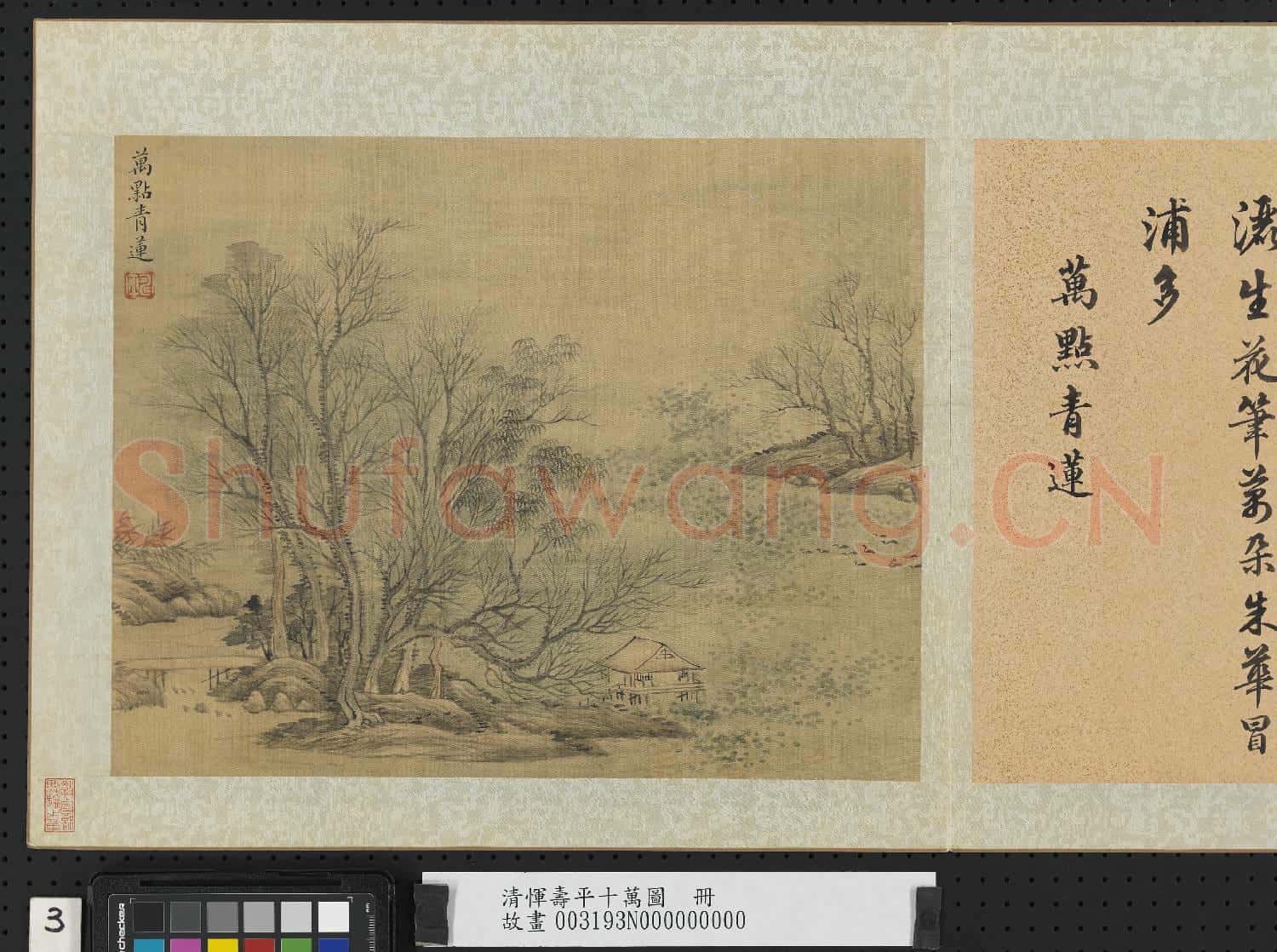 清惲壽平十萬圖 冊 萬點青蓮