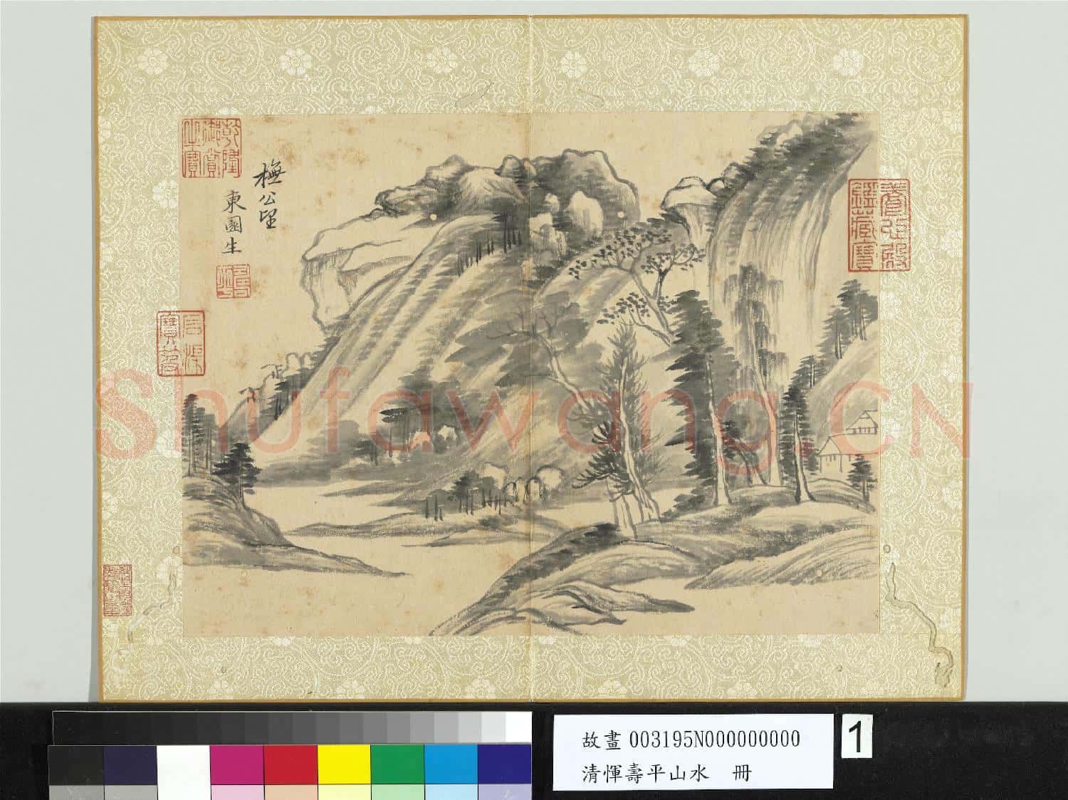 清惲壽平山水 冊 橅黃公望山水