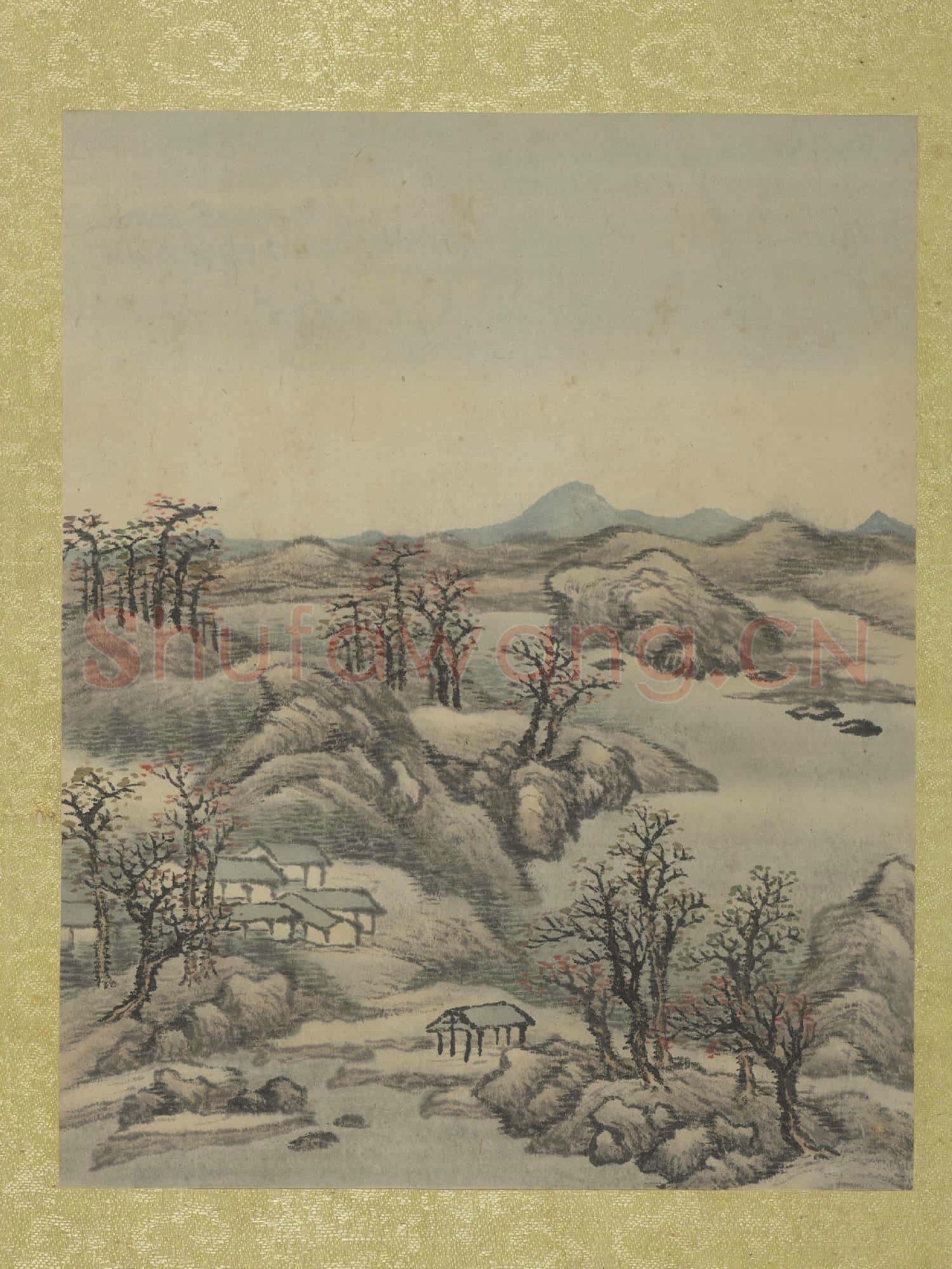 清允禧山水 冊 楓葉霜林