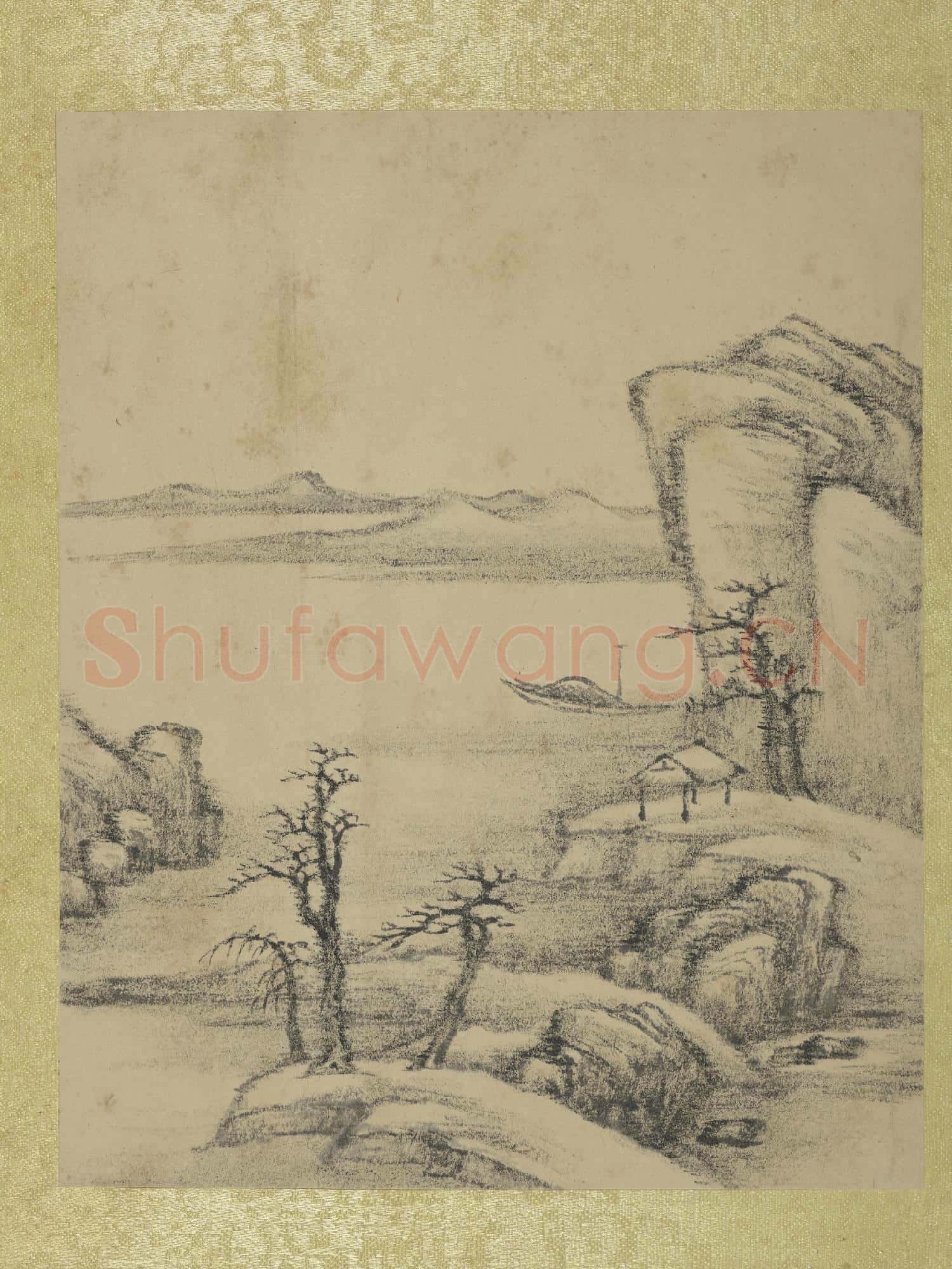 清允禧山水 冊 水亭秋壑