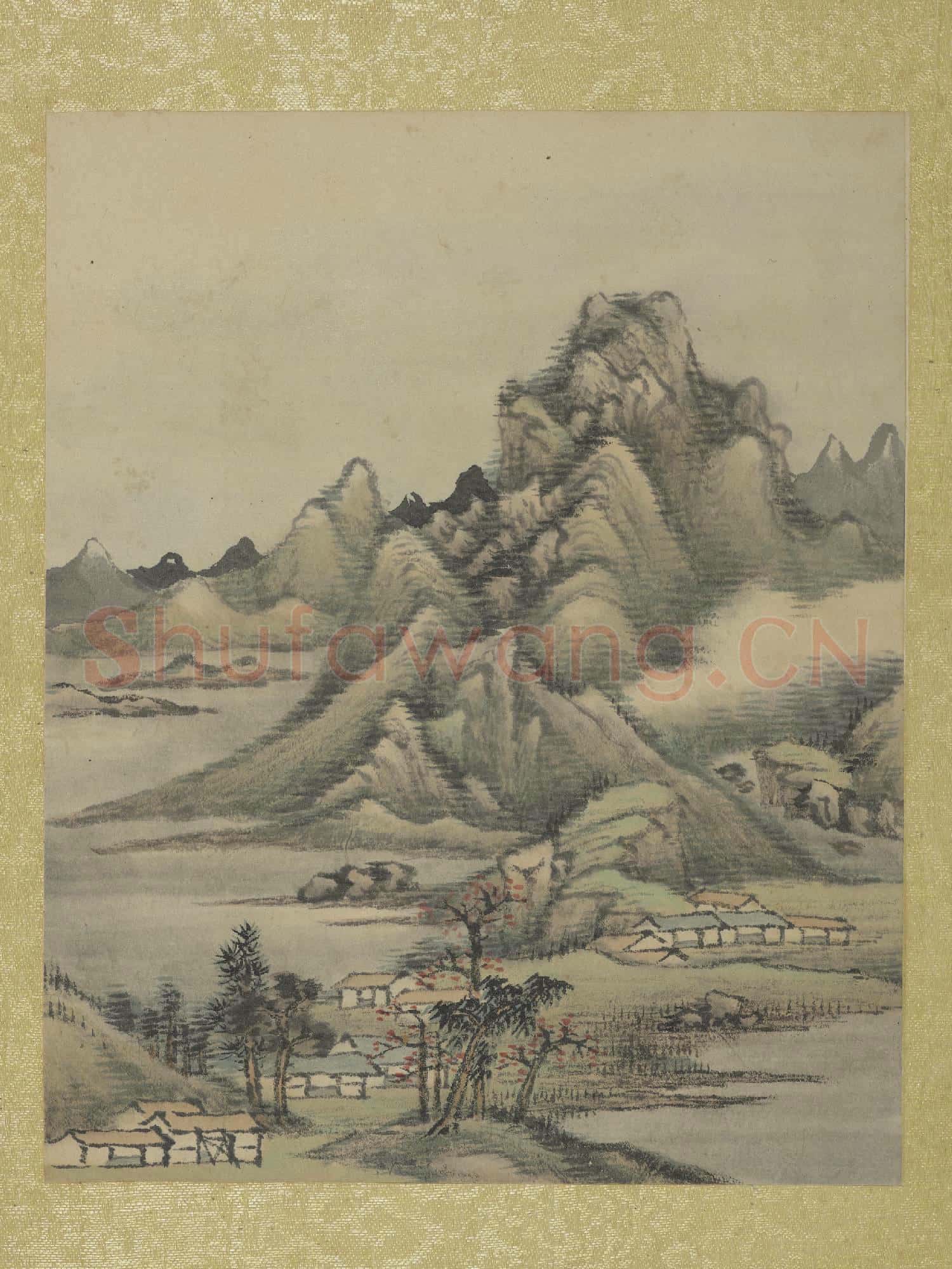 清允禧山水 冊 田舍幽棲
