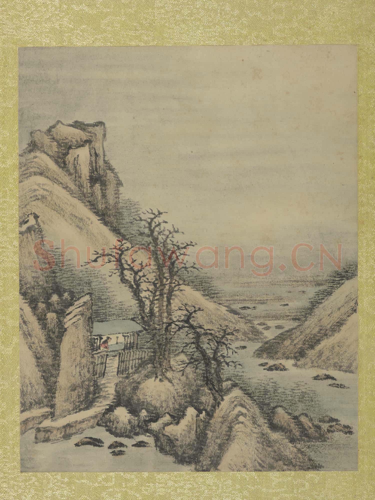 清允禧山水 冊 山窗高隱