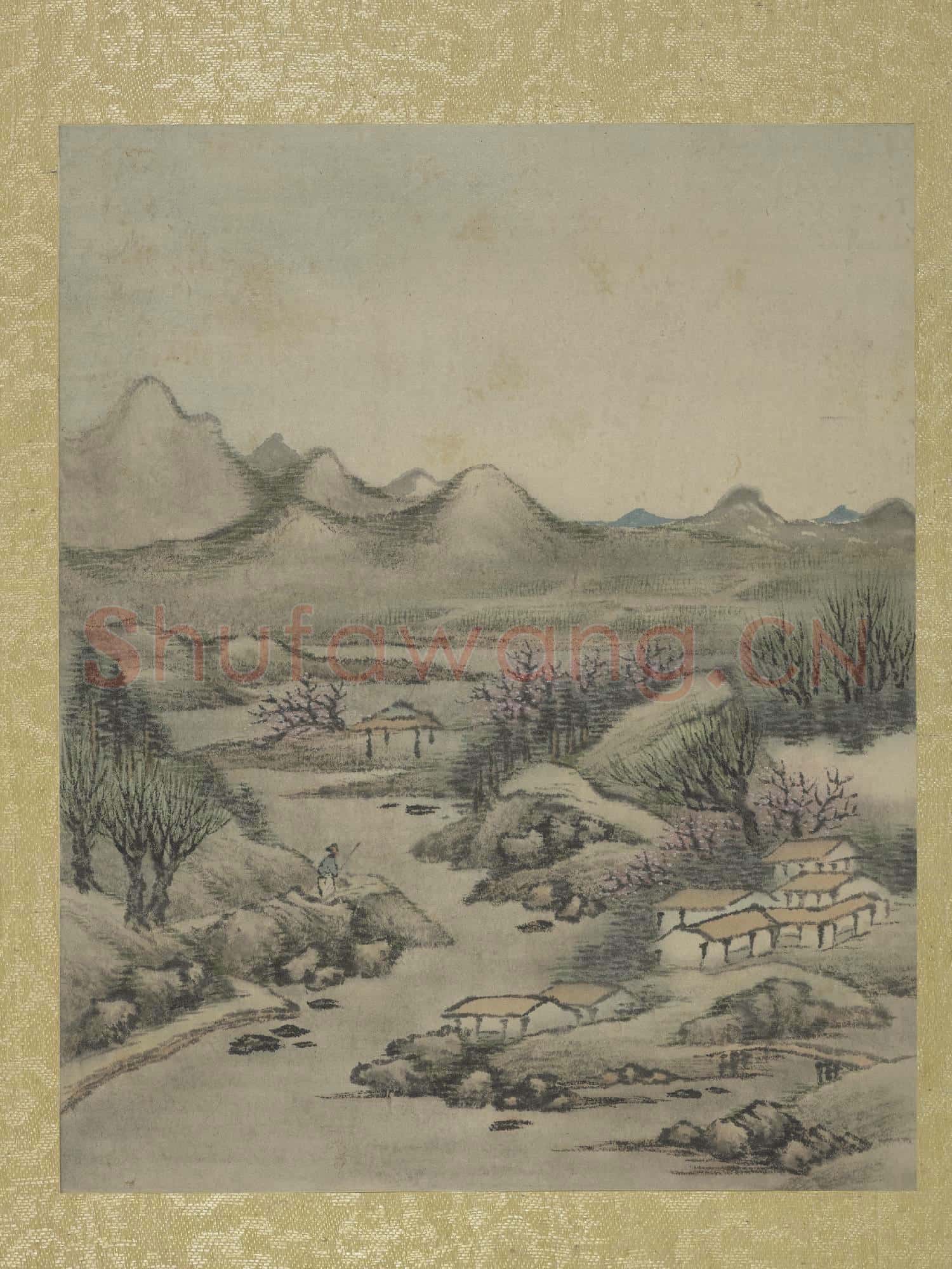 清允禧山水 冊 晴溪花柳