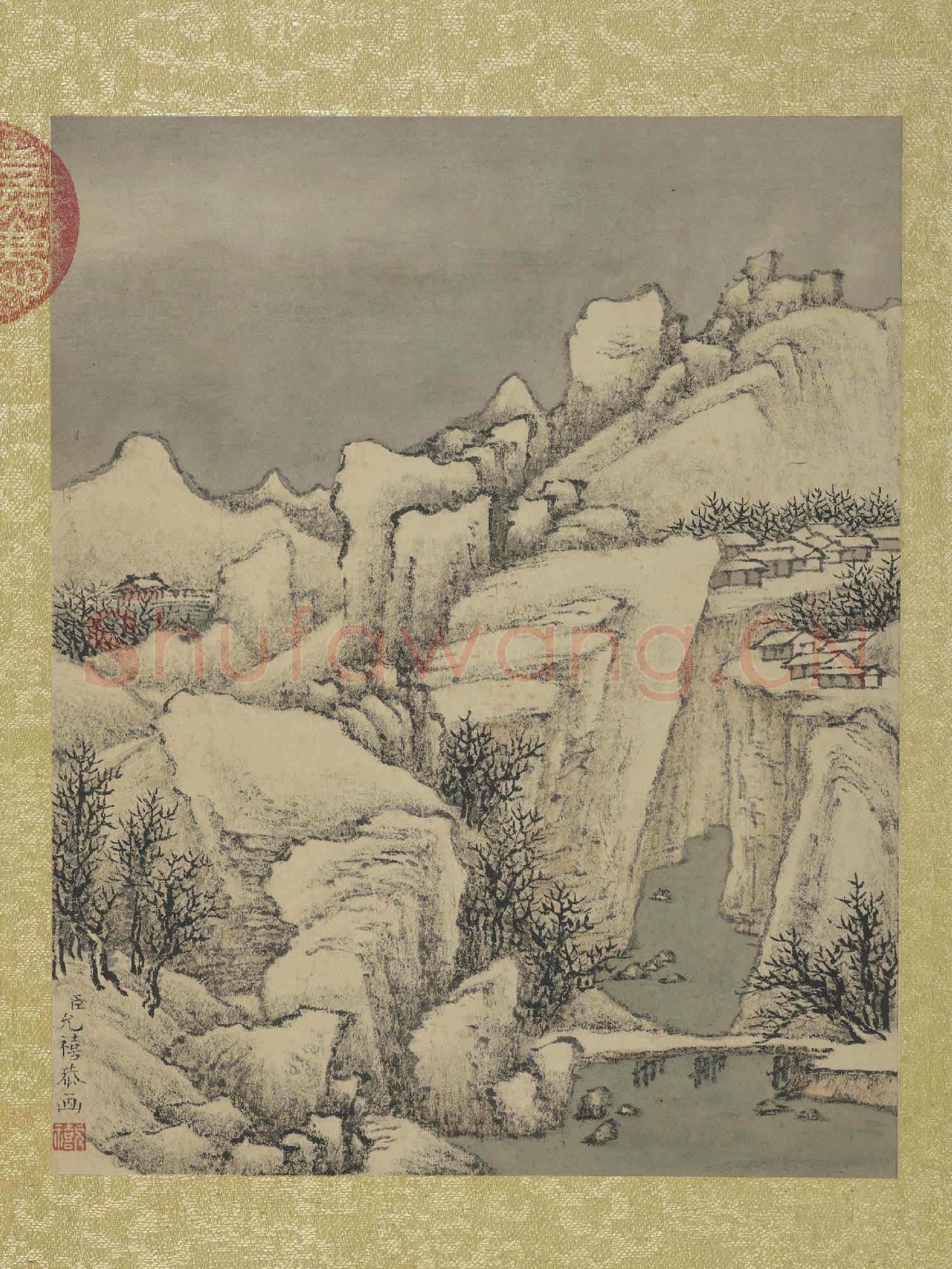 清允禧山水 冊 雪霏冬嶺