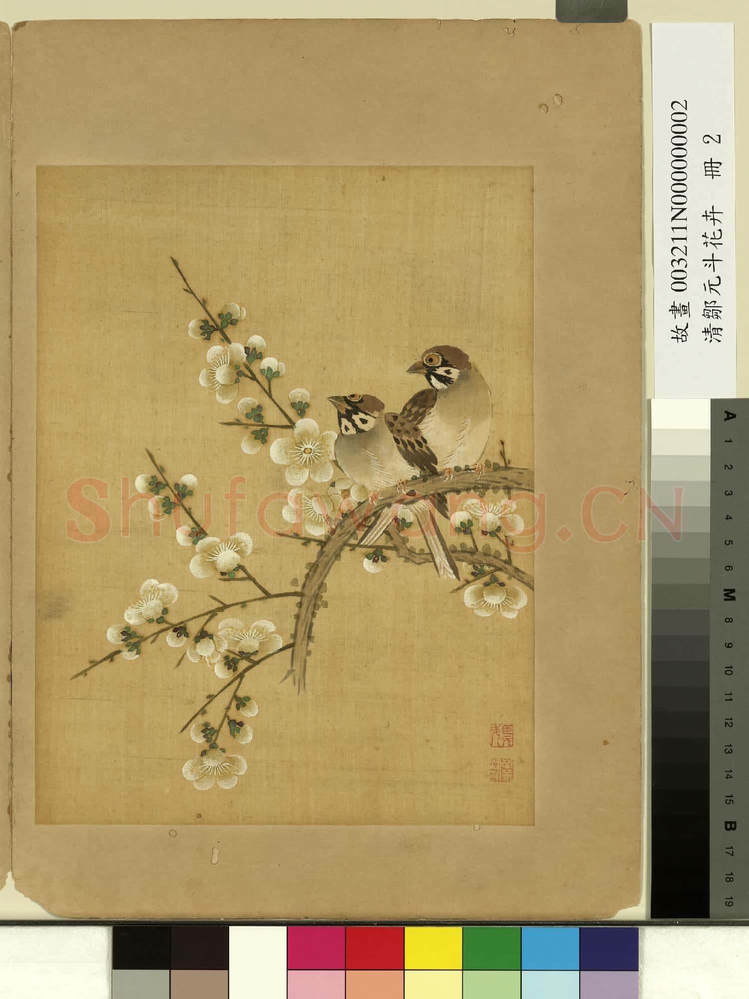 清鄒元斗花卉 冊 梅