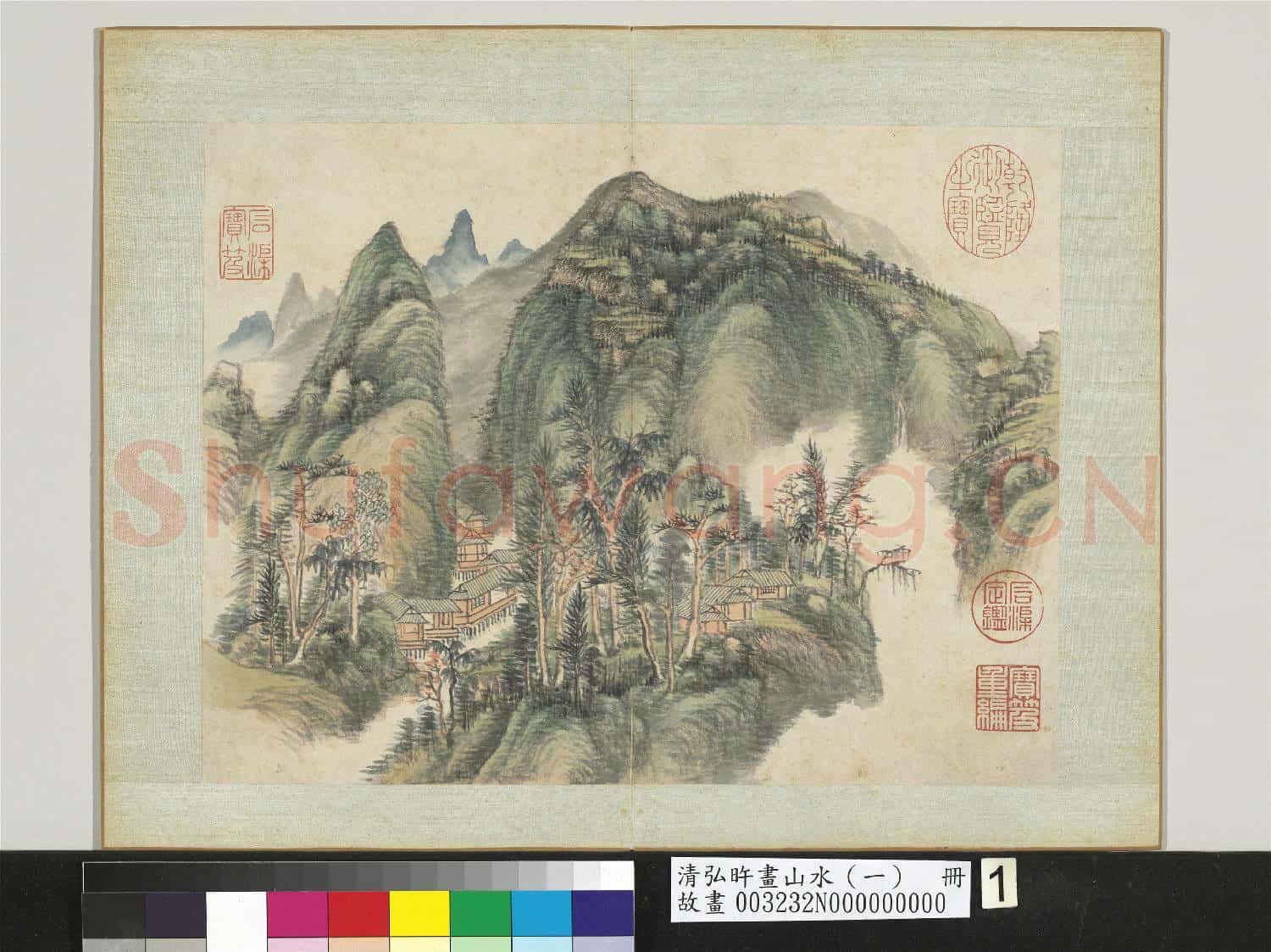 清弘旿畫山水(一)冊 春林絢錦