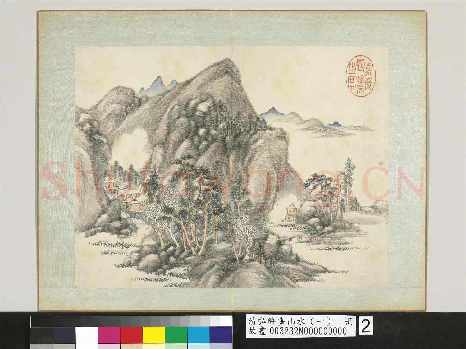 清弘旿畫山水(一)冊 平橋遠浦
